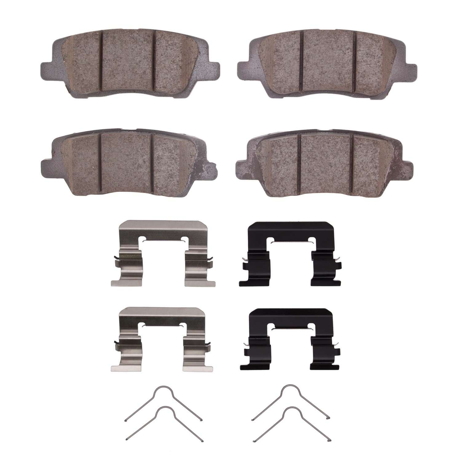 R1 Concepts 13-19 Cadillac Ats Rear Semi Met Brake Pads and Hardware Kit
