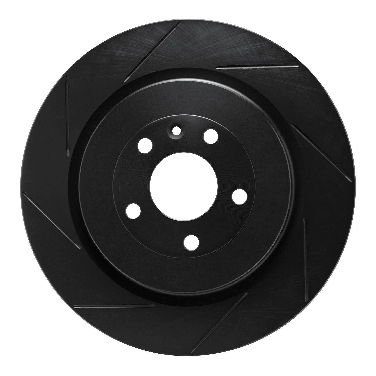 R1 Concepts 13-19 Ford Explorer (Excl Sport) Rear Left Slotted Black Brake Rotor