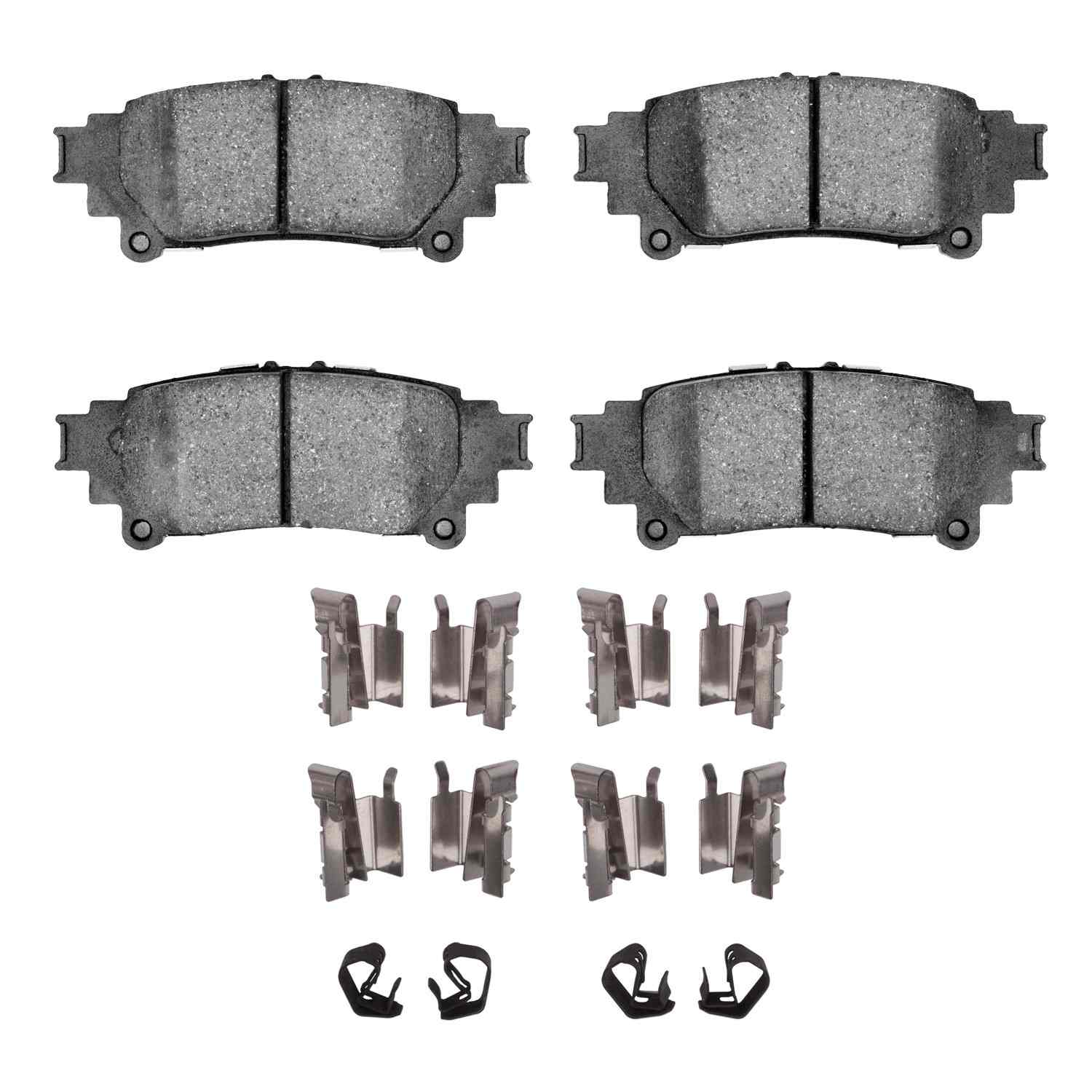 R1 Concepts 13-20 Lexus Is250 Rear Semi Met Brake Pads and Hardware Kit