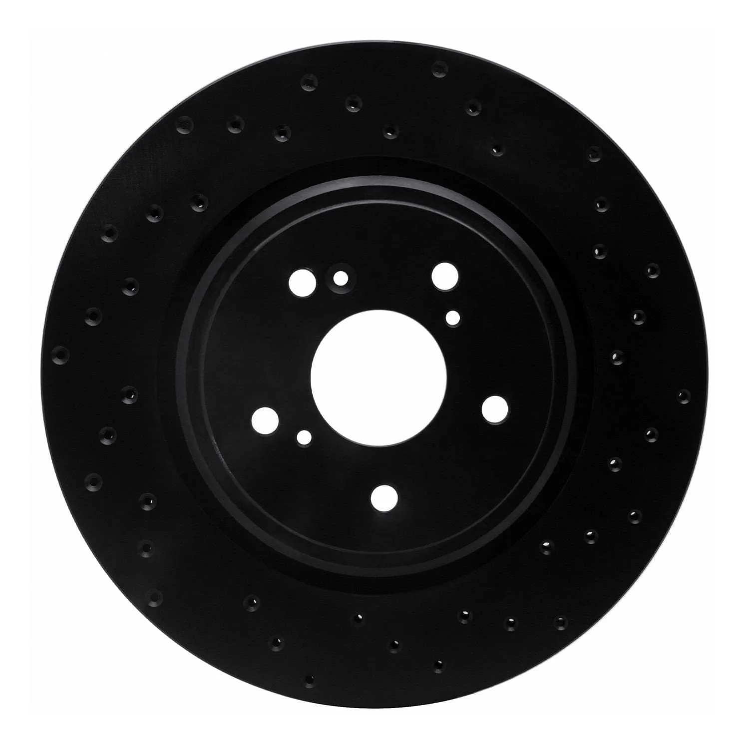 R1 Concepts 14-20 Acura MDX Front Right Drilled Black Brake Rotor