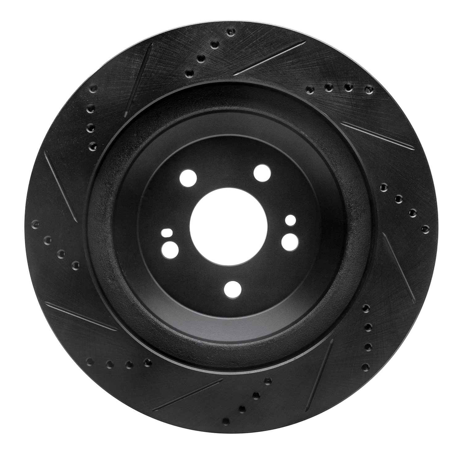 R1 Concepts 14-21 Mercedes-Benz S400 (Canada & Mexico) Rear Right Drilled & Slotted Black Brake Rotor - Image 2