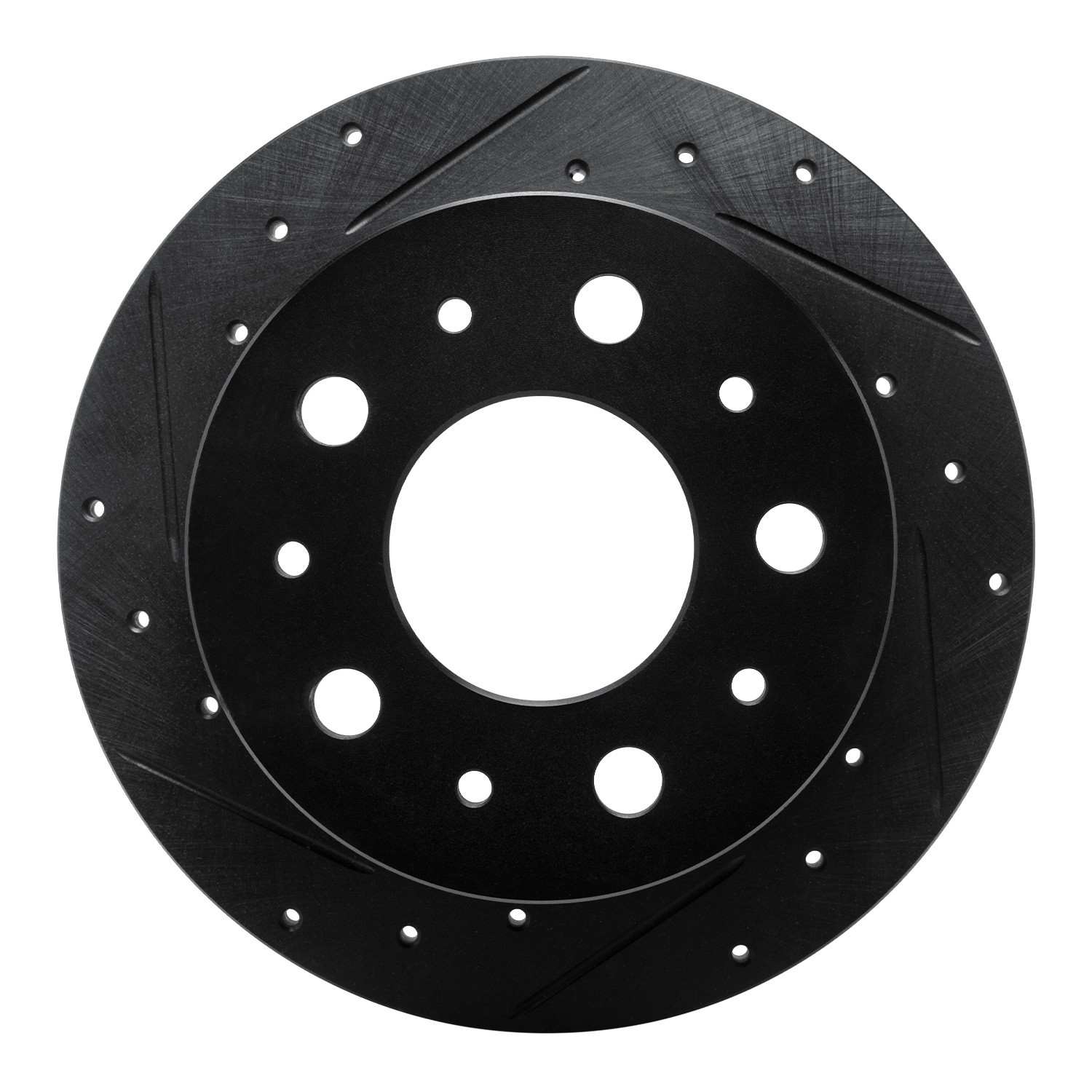 R1 Concepts 14-21 Ram Promaster 2500 Rear Left Drilled & Slotted Black Brake Rotor