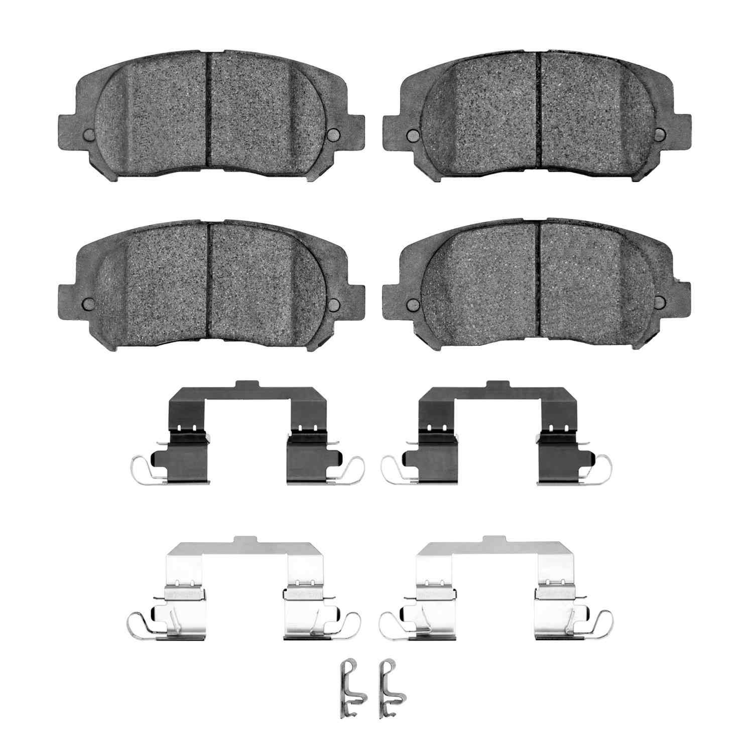 R1 Concepts 14-22 Jeep Cherokee Front Semi Met Brake Pads and Hardware Kit