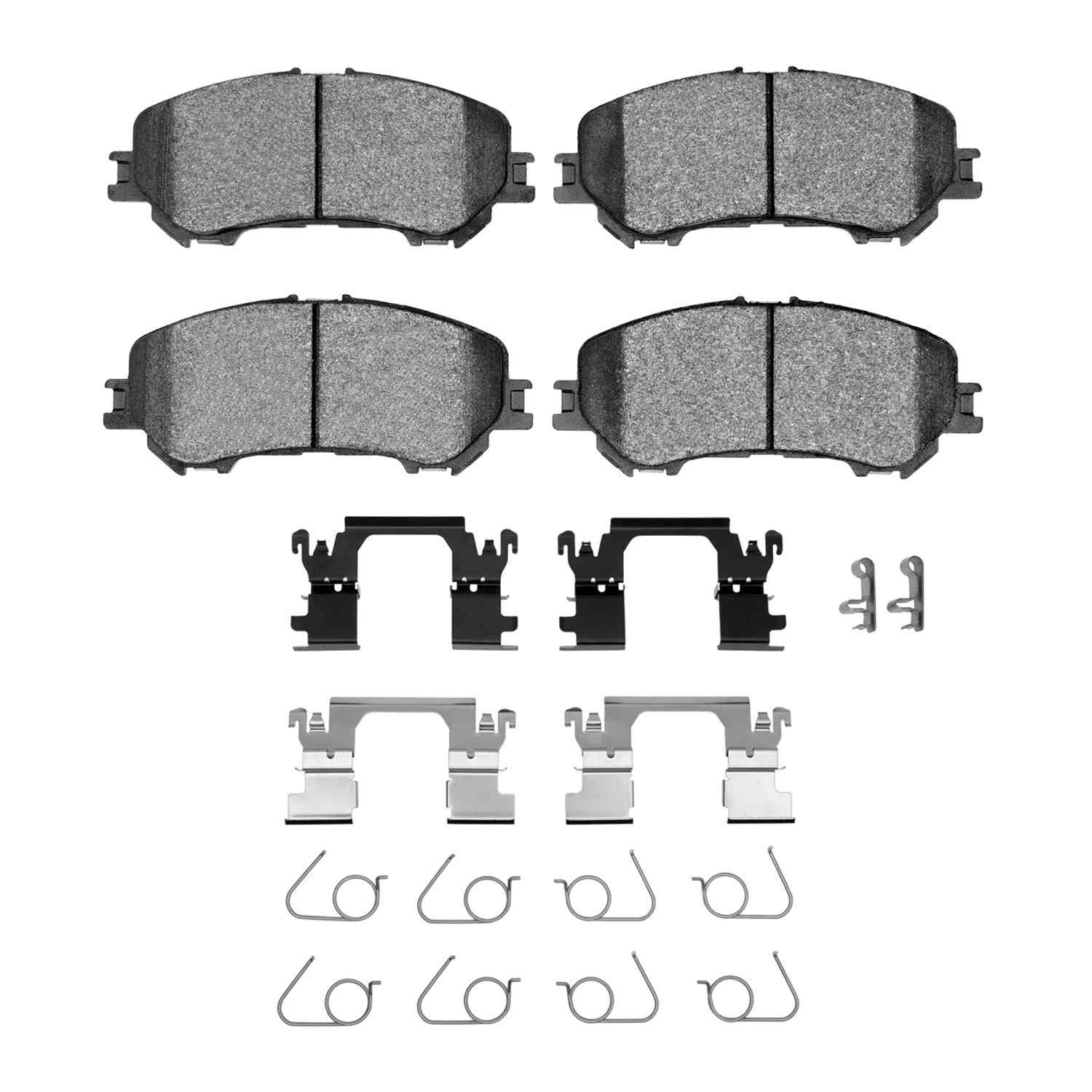 R1 Concepts 14-23 Renault Koleos (Mexico) Front Semi Met Brake Pads and Hardware Kit