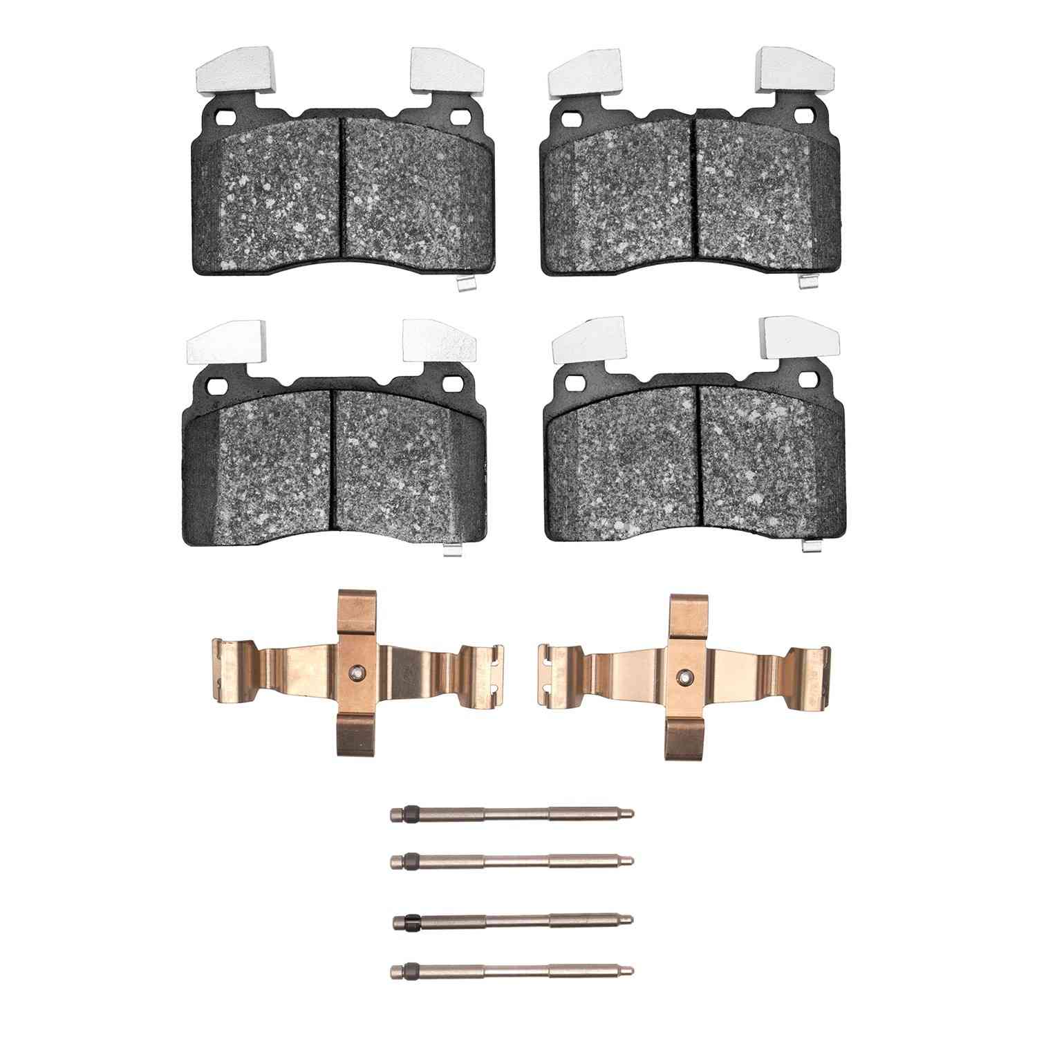 R1 Concepts 14-24 Chevrolet Corvette Front Semi Met Brake Pads and Hardware Kit