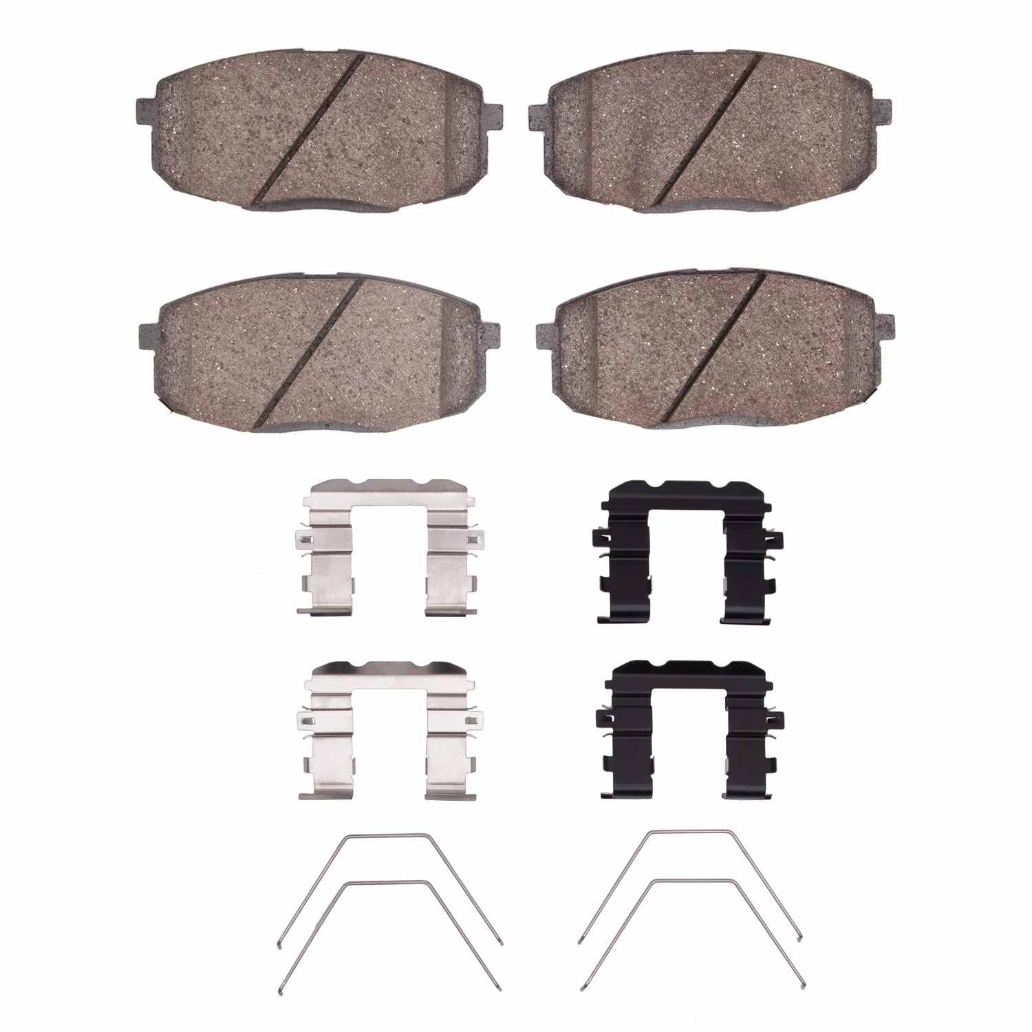 R1 Concepts 14-25 Kia Seltos (Usa/Canada) Front Semi Met Brake Pads and Hardware Kit