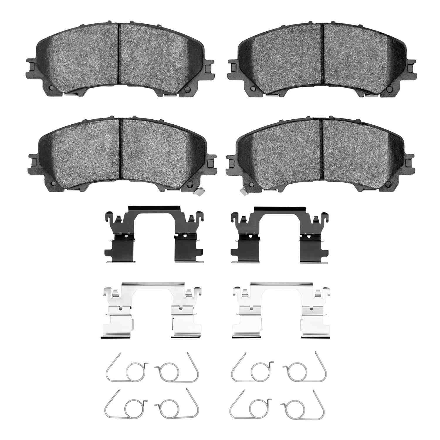 R1 Concepts 14-25 Nissan Rogue Front Semi Met Brake Pads and Hardware Kit