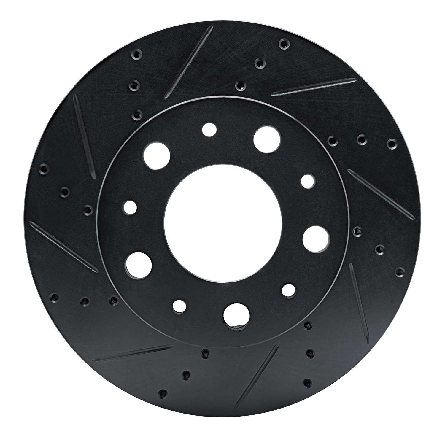 R1 Concepts 14-25 Ram Promaster 1500 Front Left Drilled & Slotted Black Brake Rotor