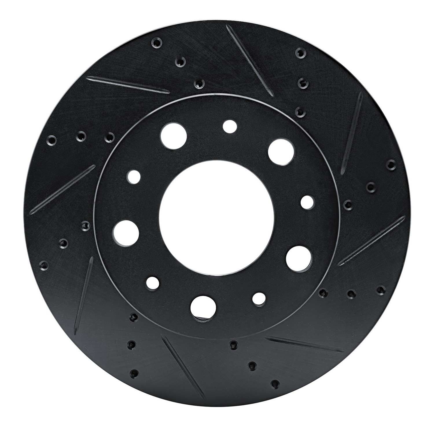 R1 Concepts 14-25 Ram Promaster 2500 Front Right Drilled & Slotted Black Brake Rotor