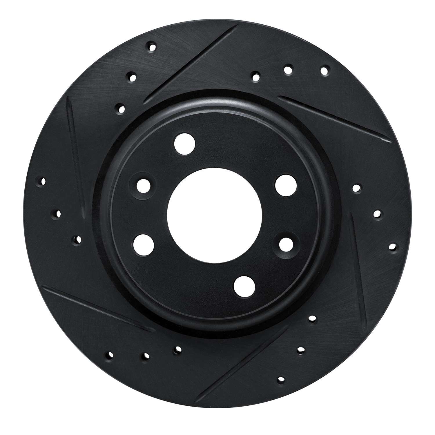 R1 Concepts 15-19 Renault Logan (Mexico) Front Left Drilled & Slotted Black Brake Rotor