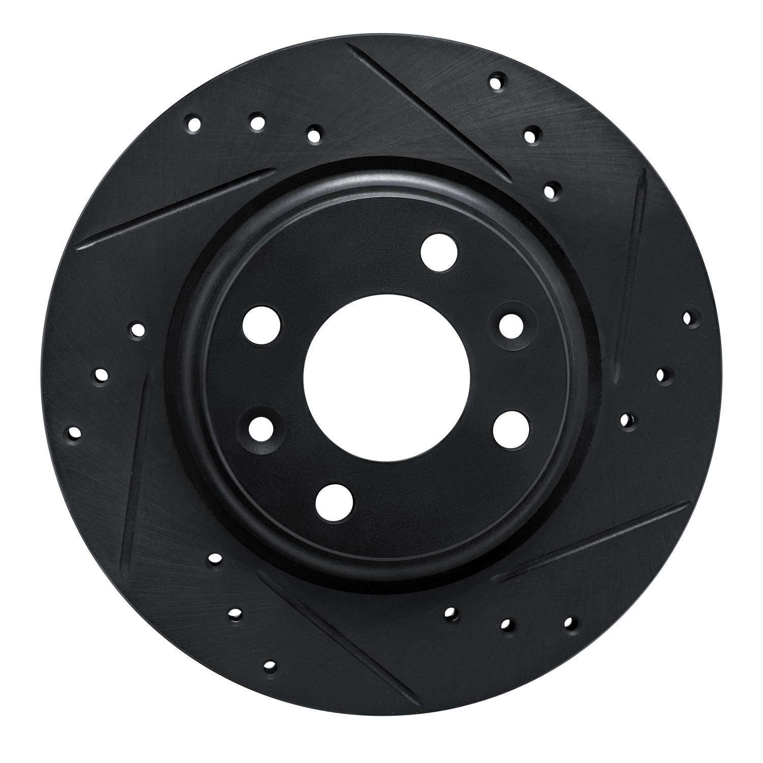 R1 Concepts 15-19 Renault Logan (Mexico) Front Right Drilled & Slotted Black Brake Rotor