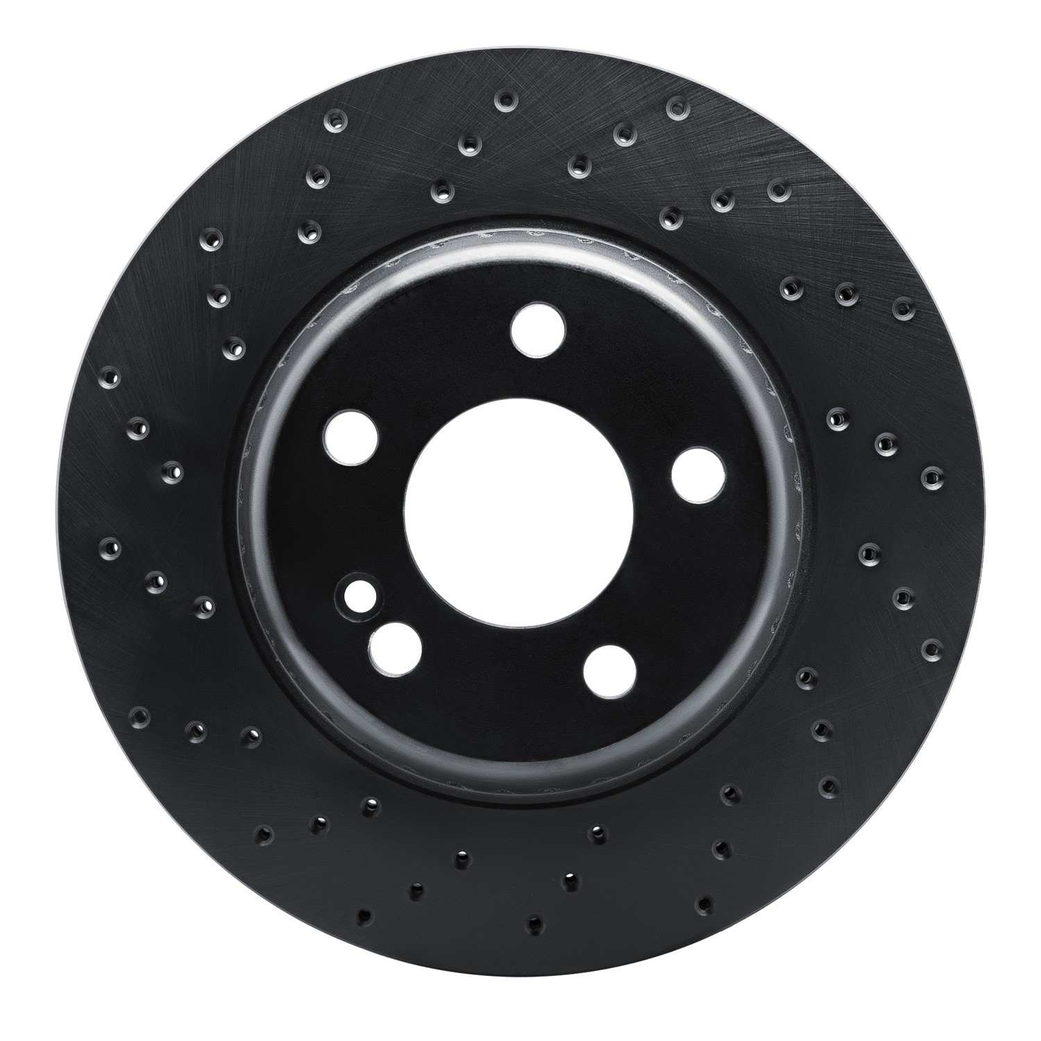 R1 Concepts 15-21 Mercedes-Benz C300 Coupe & Convertible Rear Left Drilled Black Brake Rotor