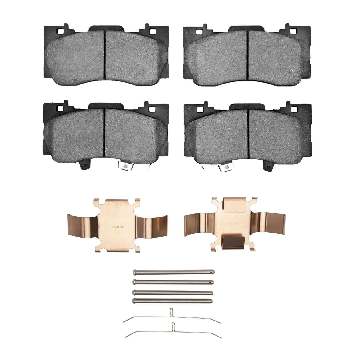 R1 Concepts 15-23 Ford Mustang Front Semi Met Brake Pads and Hardware Kit