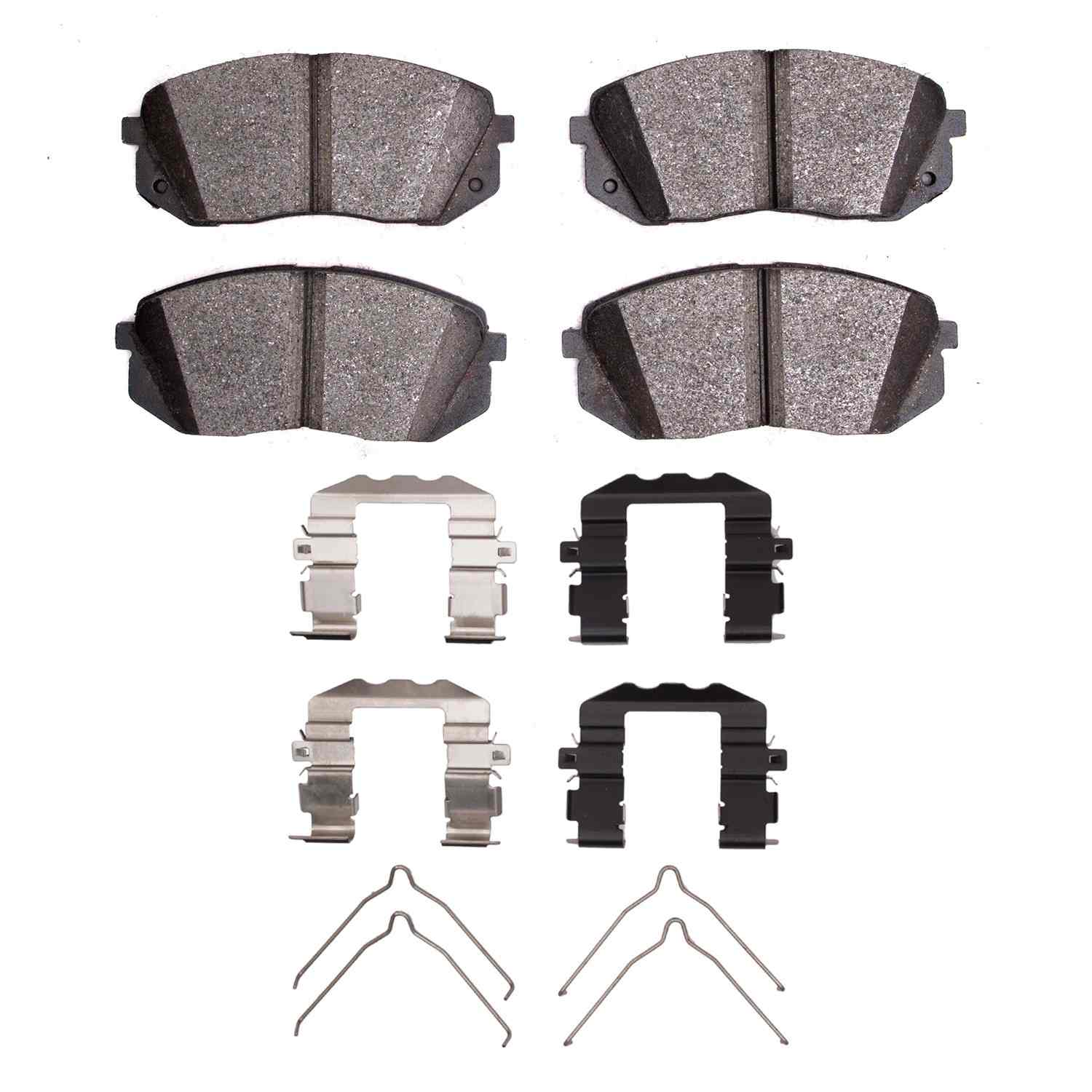 R1 Concepts 15-23 Kia Optima Front Semi Met Brake Pads and Hardware Kit