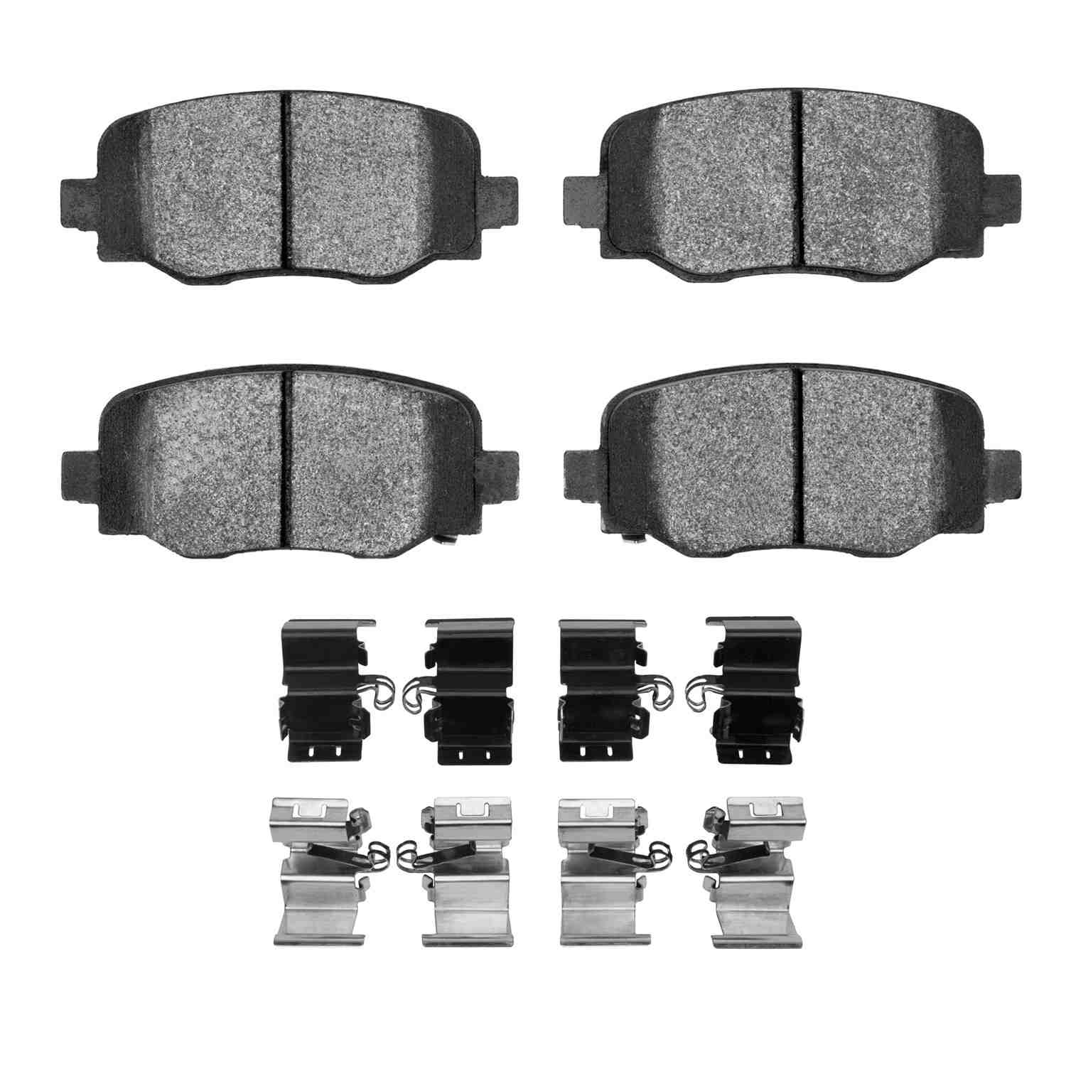 R1 Concepts 15-25 Jeep Renegade Rear Semi Met Brake Pads and Hardware Kit