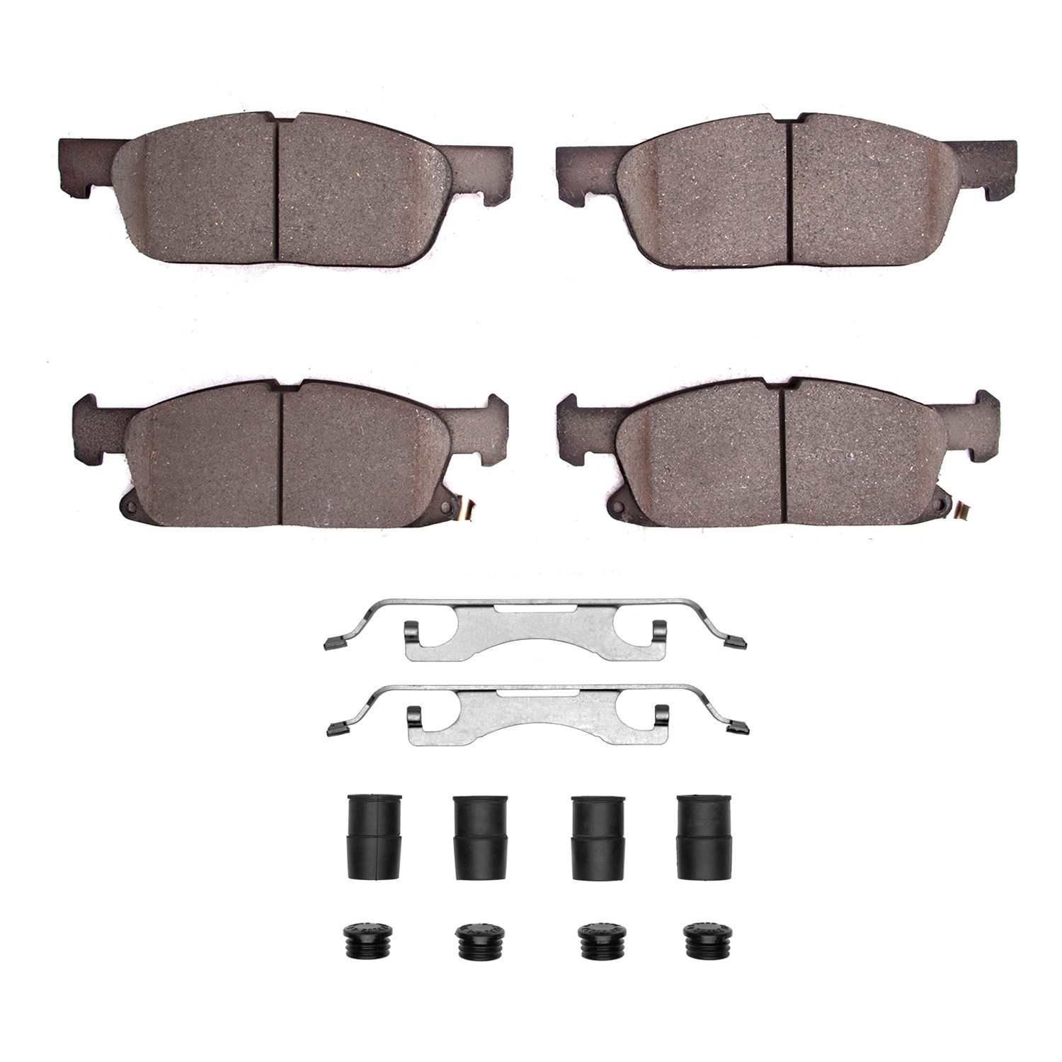 R1 Concepts 15-26 Lincoln Nautilus Front Semi Met Brake Pads and Hardware Kit