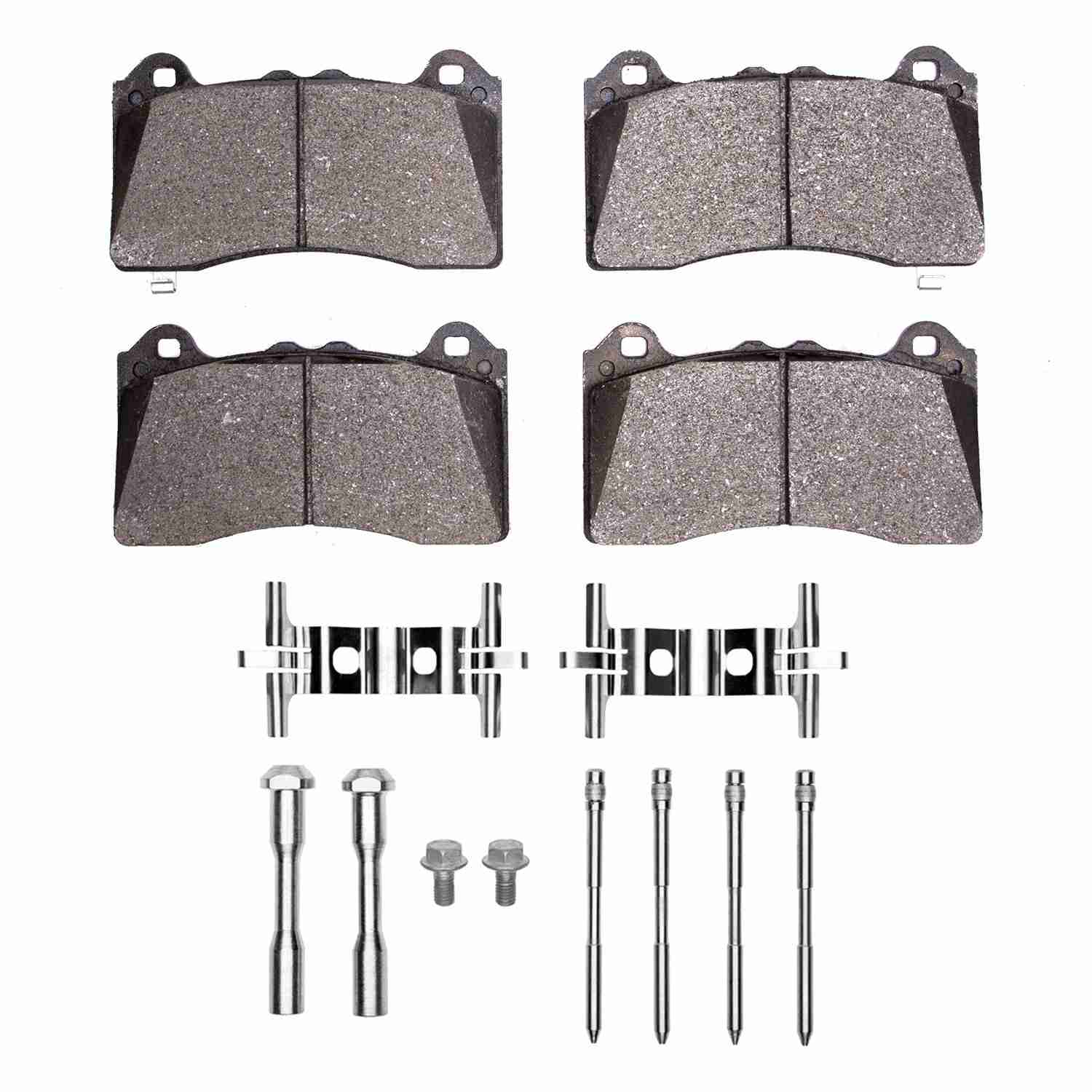 R1 Concepts 16-18 Ford Focus Front Semi Met Pads & Hardware Kit