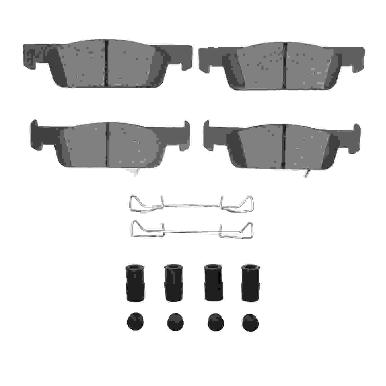 R1 Concepts 16-19 Smart Fortwo Front Optimum OE Pads & Hardware Kit