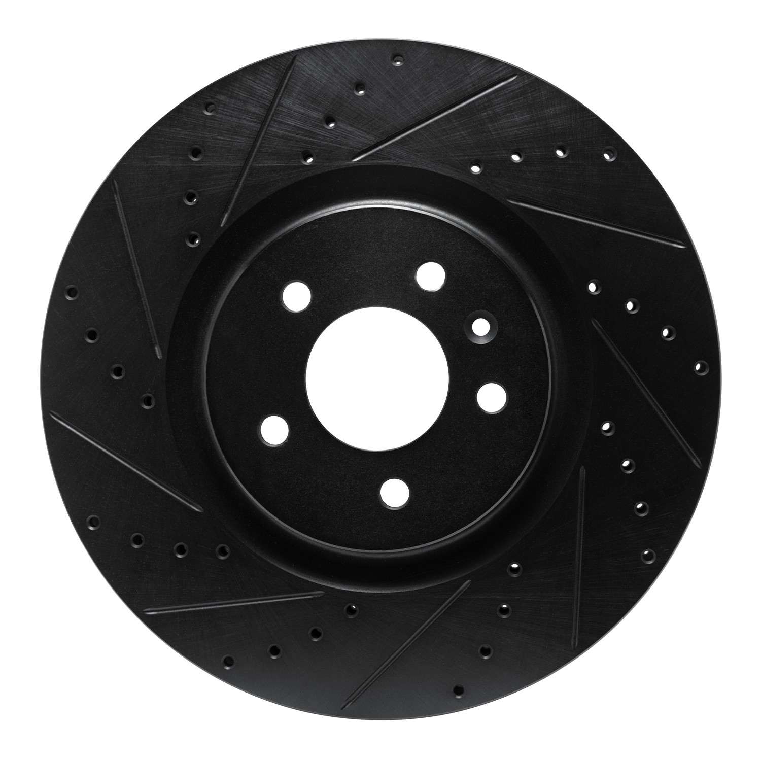 R1 Concepts 16-20 Buick Regal Sportback Front Left Drilled & Slotted Black Brake Rotor