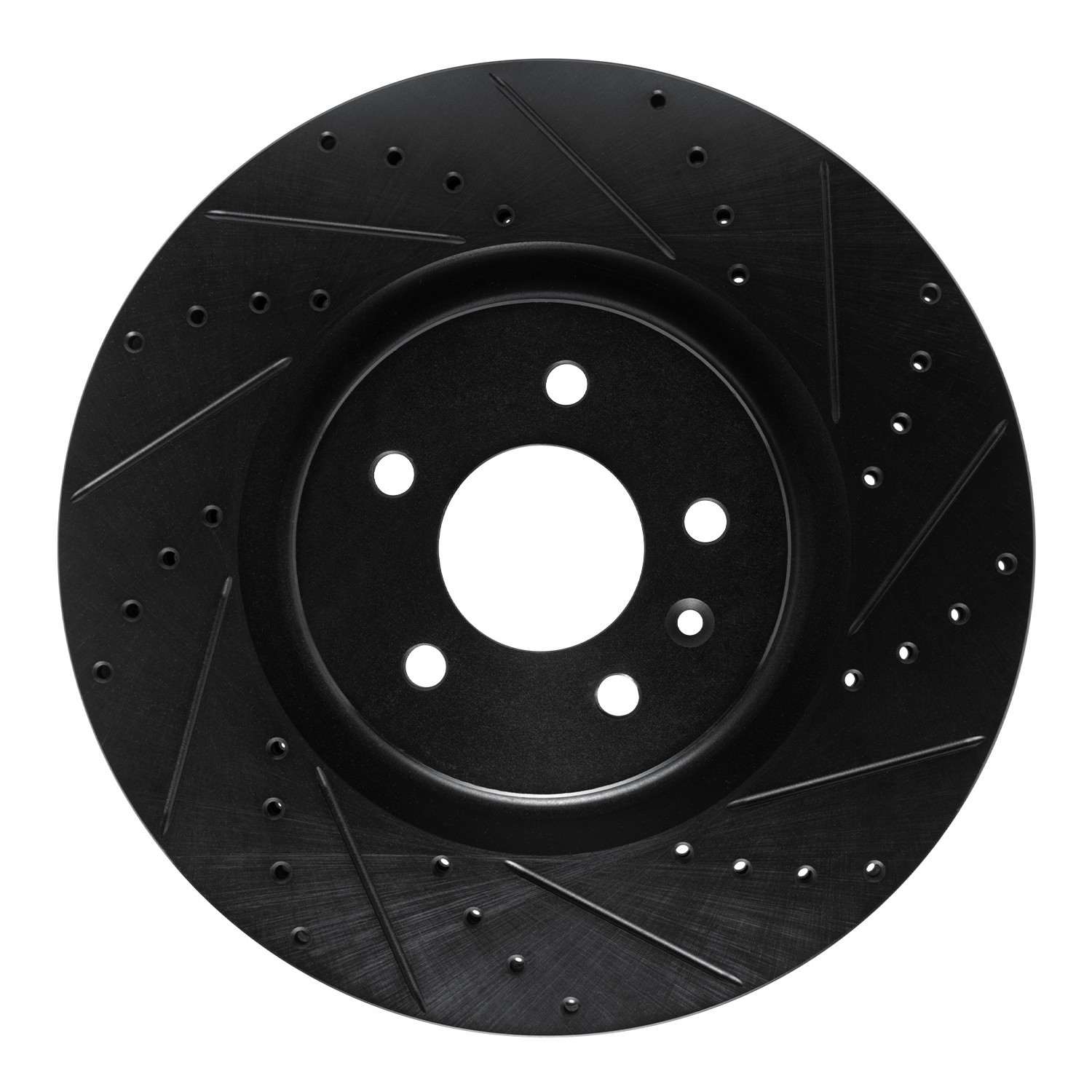 R1 Concepts 16-20 Buick Regal Sportback Front Right Drilled & Slotted Black Brake Rotor