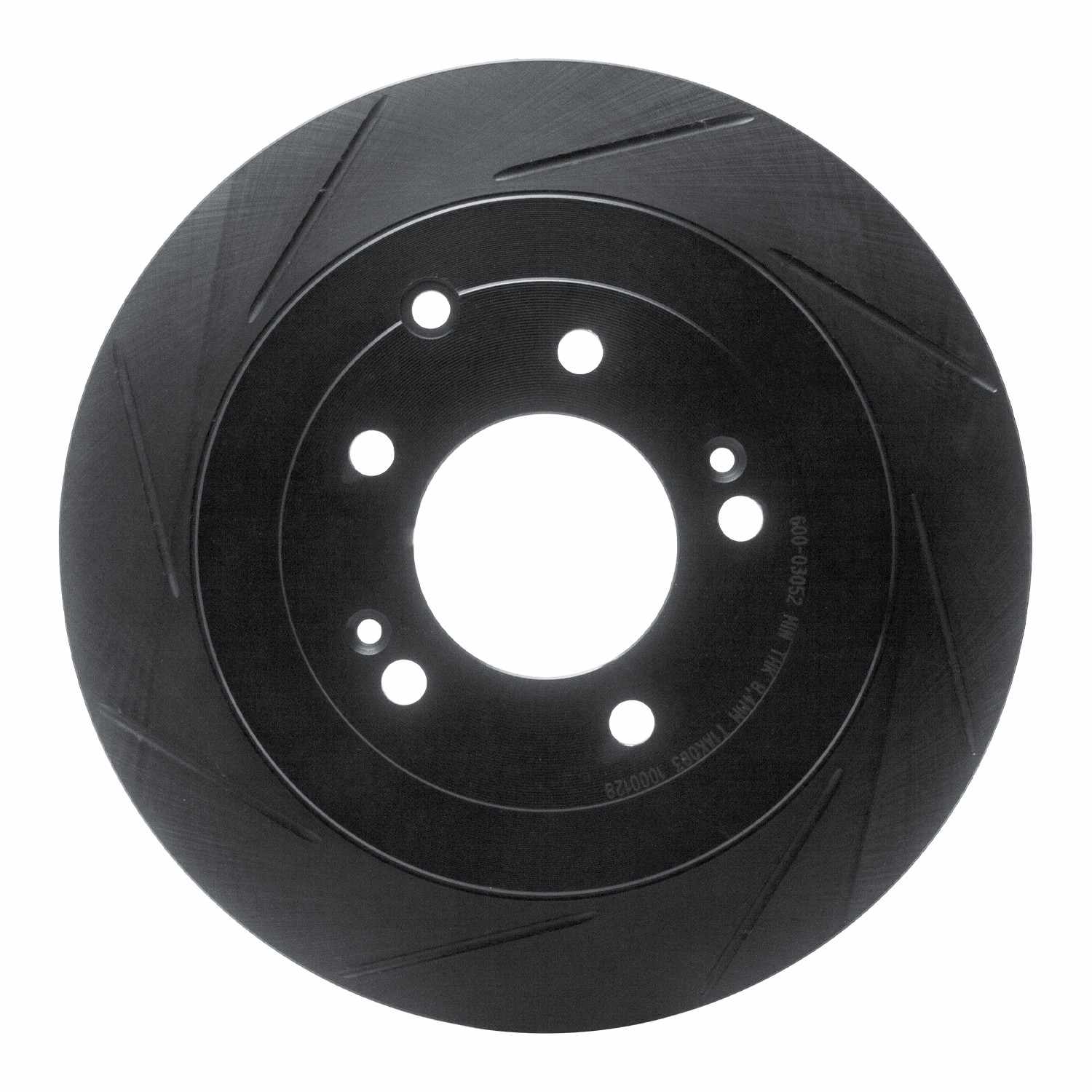 R1 Concepts 16-21 Kia Sportage Rear Left Slotted Black Brake Rotor