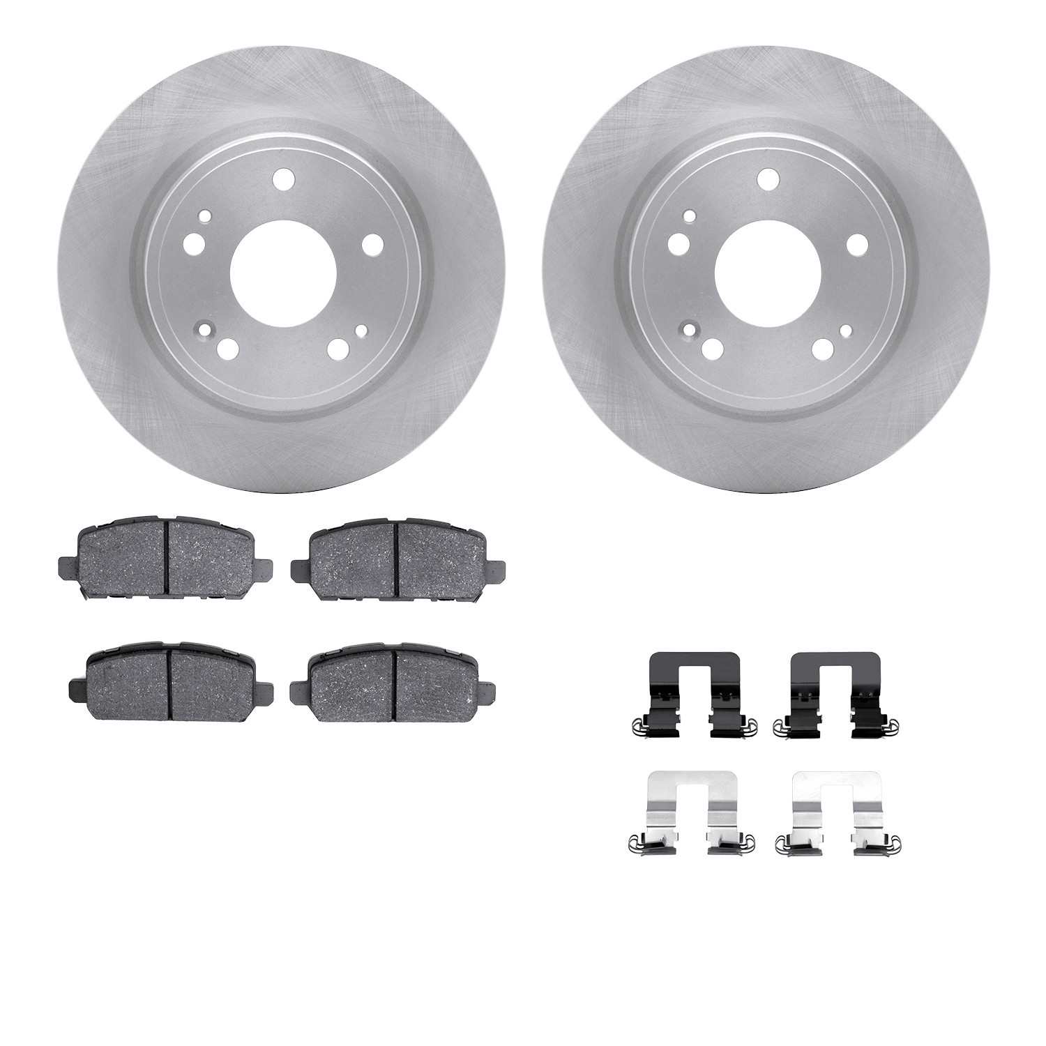 R1 Concepts 16-22 Honda HR-V Rear Brake Rotor Set w/Optimum OE Pads and Hardware