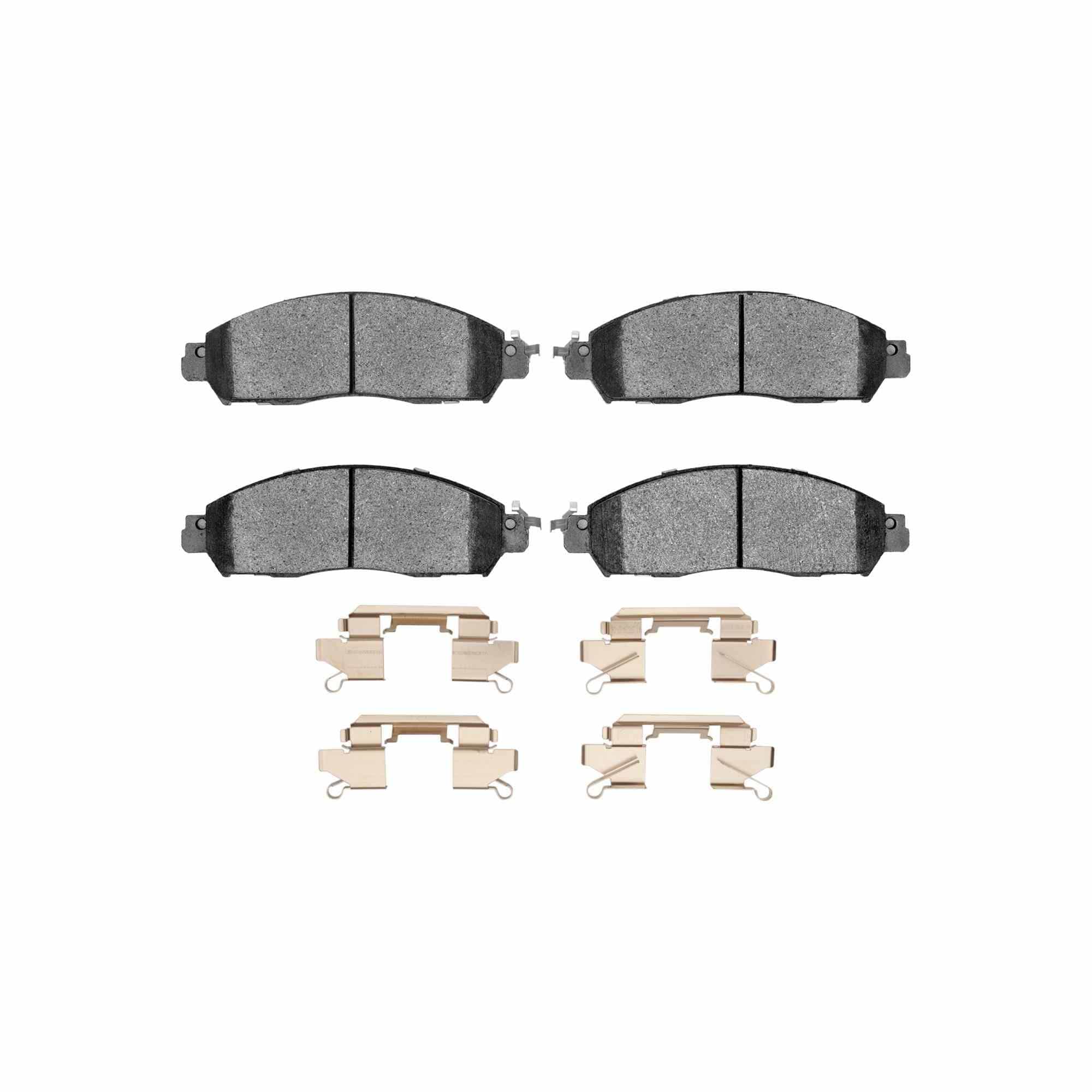 R1 Concepts 16-22 Nissan NP300 Frontier (Mexico) Front Semi Met Pads & Hardware Kit