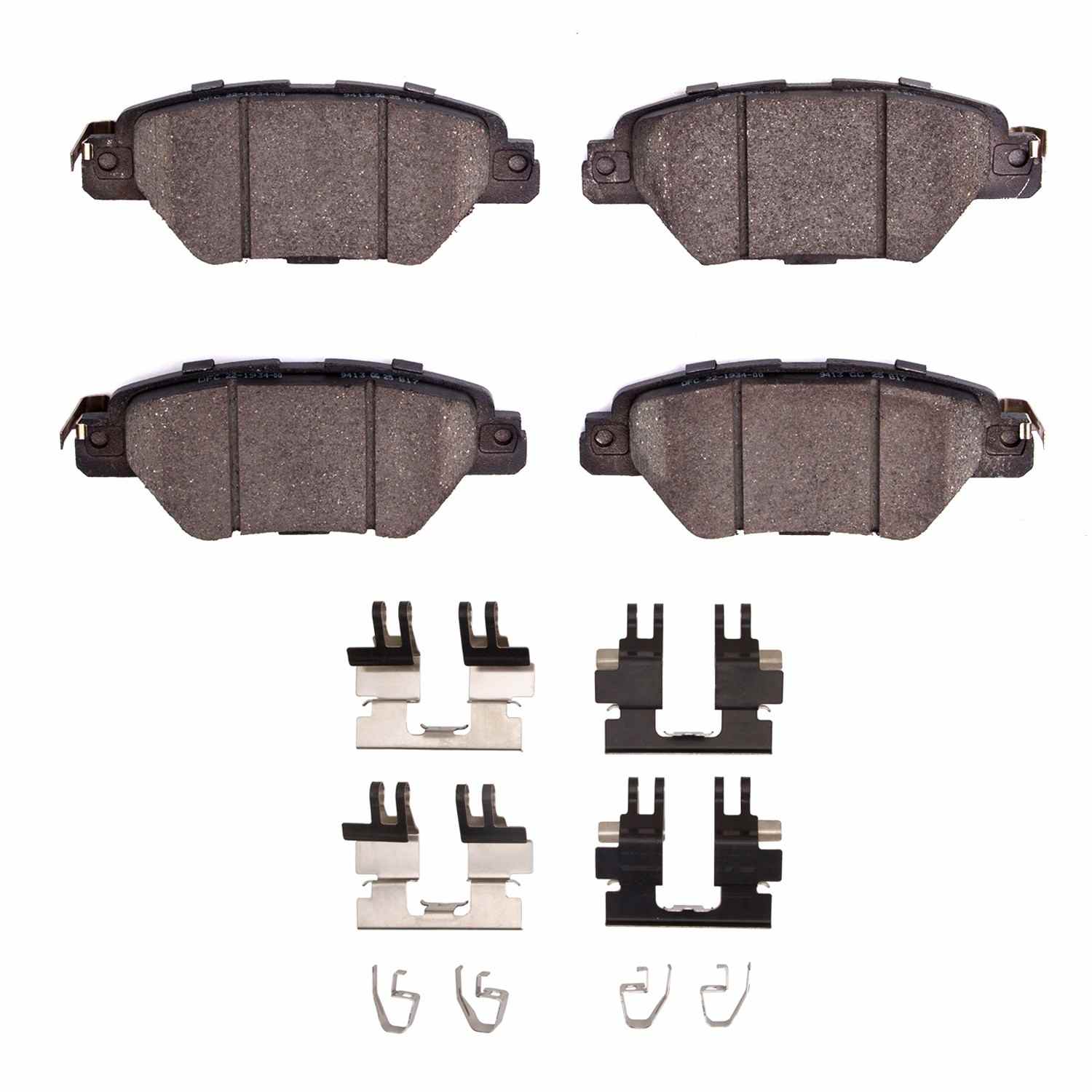 R1 Concepts 16-23 Mazda Cx-9 Rear Semi Met Brake Pads and Hardware Kit