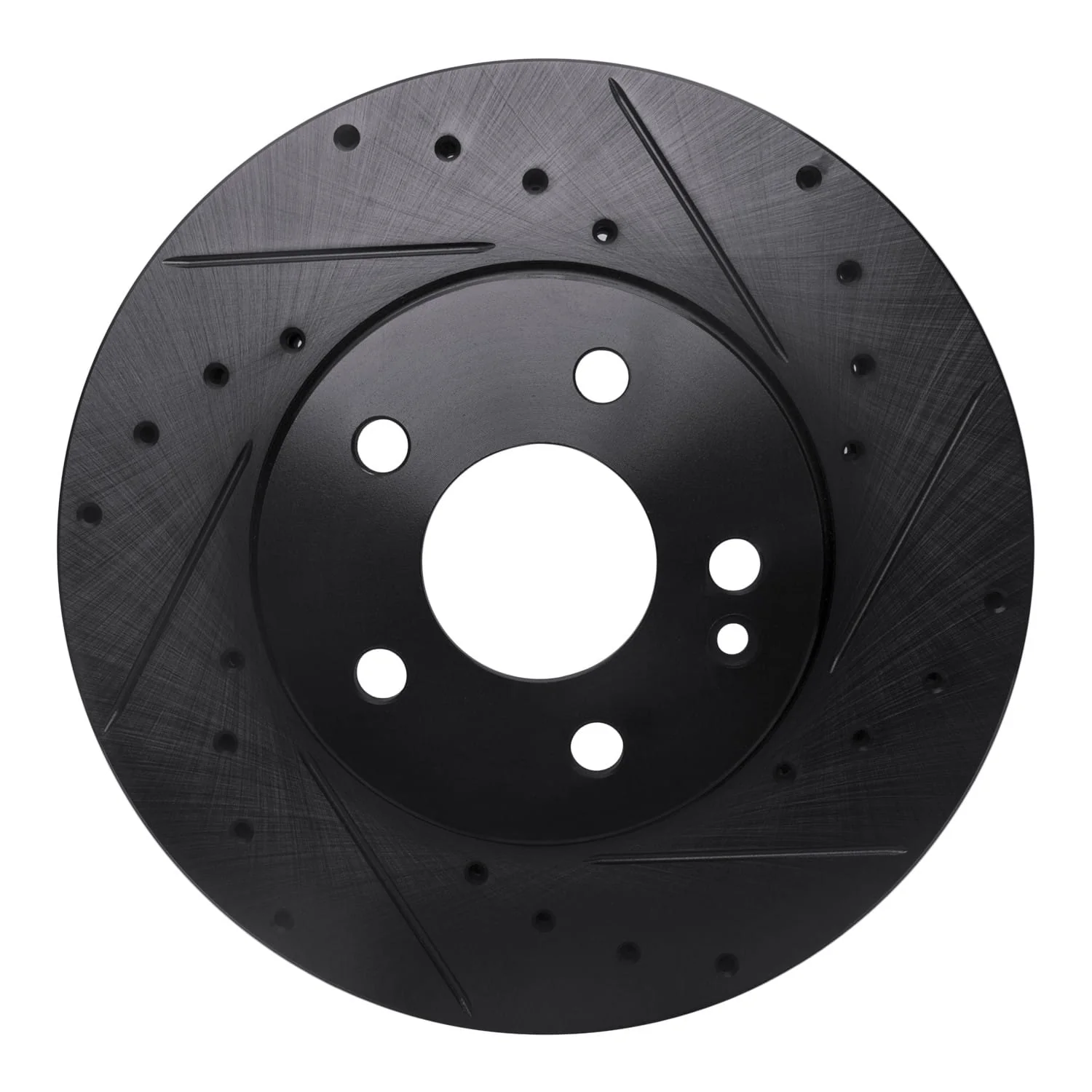 R1 Concepts 16-23 Mercedes-Benz Metris Front Right Drilled & Slotted Black Brake Rotor