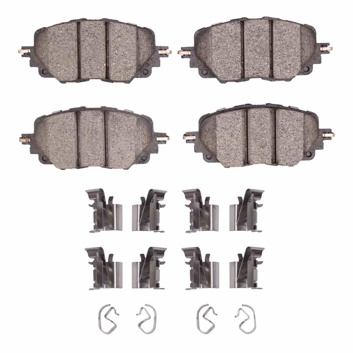 R1 Concepts 16-25 Fiat 124 Spider Front Euro Ceramic Pads & Hardware Kit