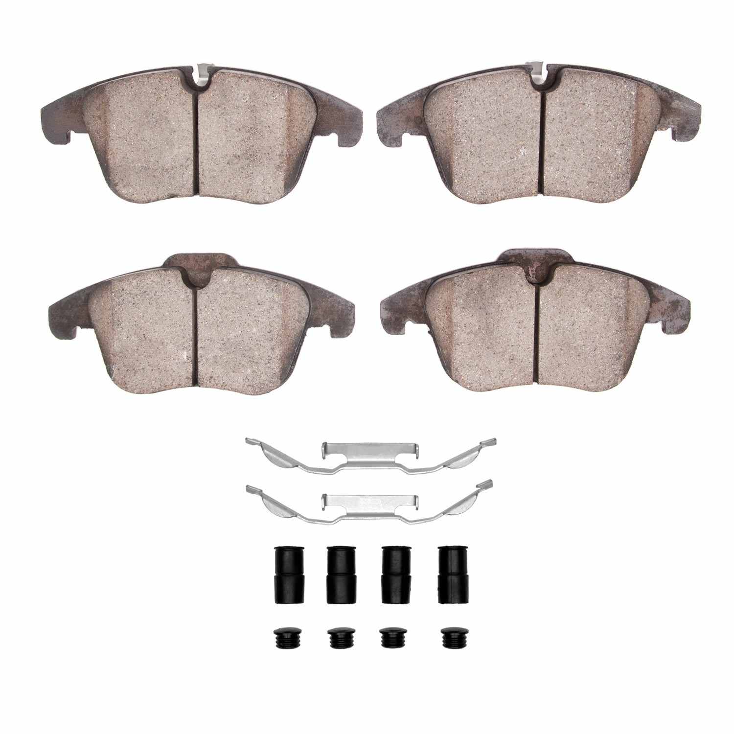 R1 Concepts 17-19 Jaguar Xe Front Semi Met Brake Pads and Hardware Kit
