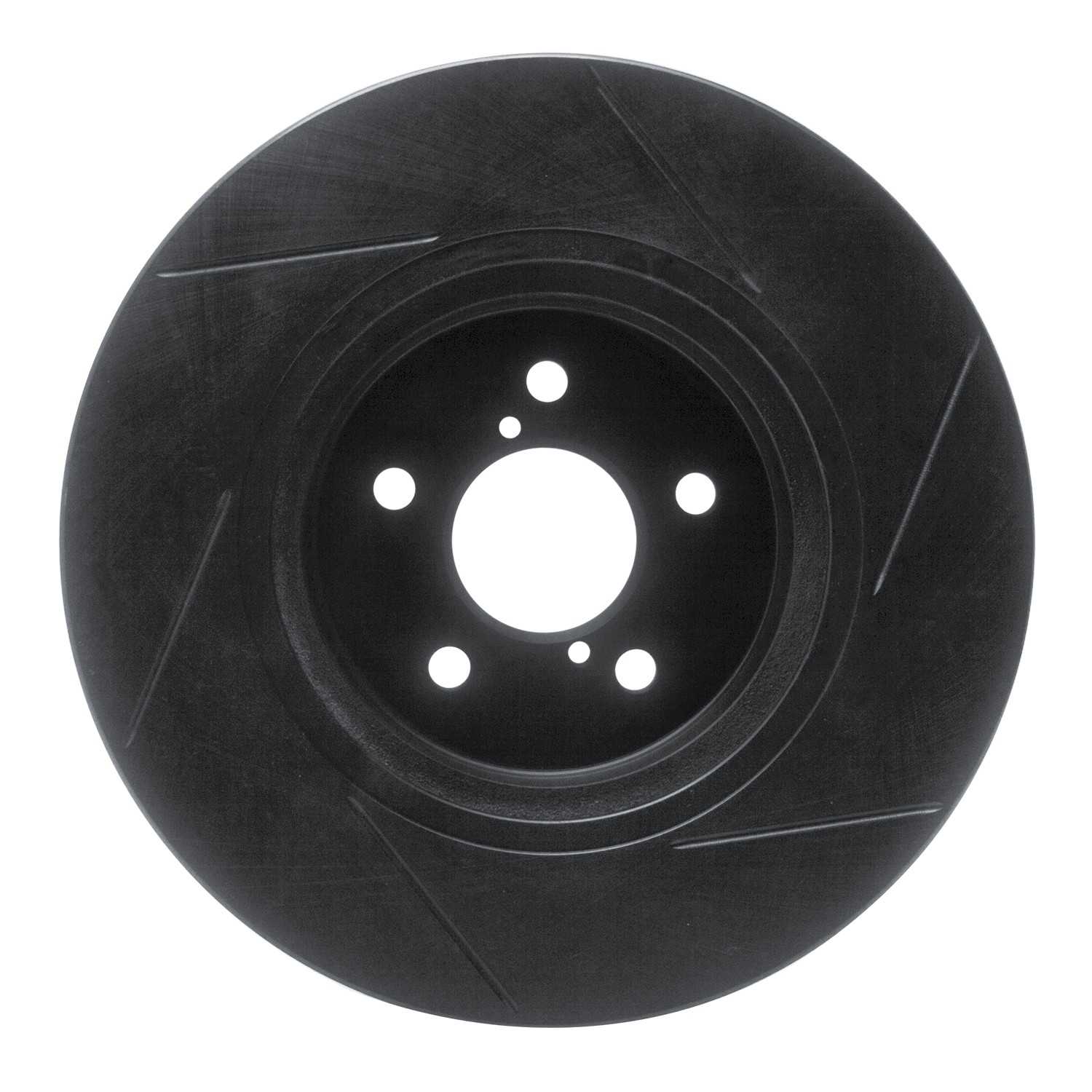 R1 Concepts 17-21 Subaru Crosstrek Front Left Slotted Black Brake Rotor - Image 2