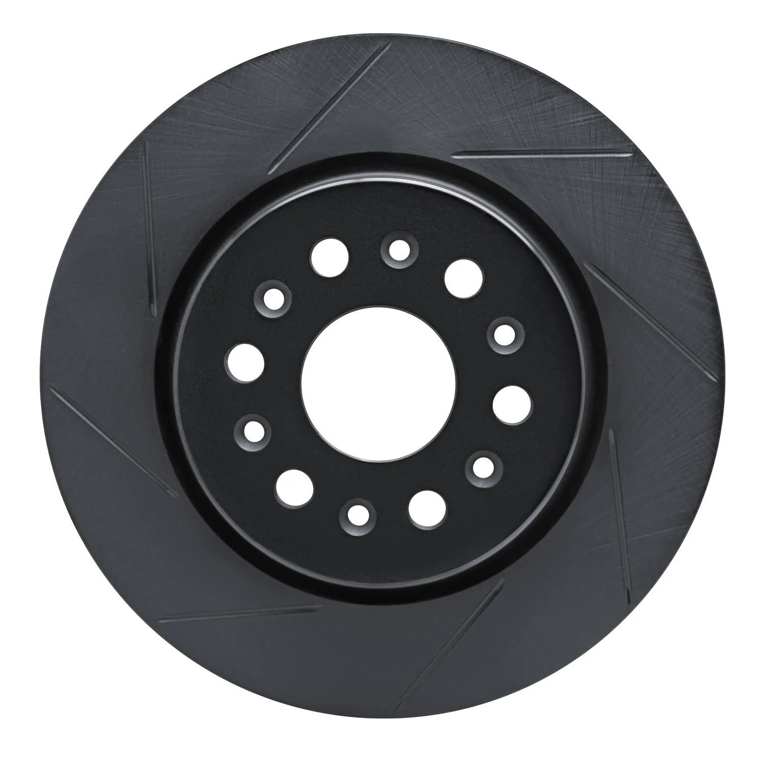 R1 Concepts 17-22 Buick Acadia Rear Left Slotted Black Brake Rotor