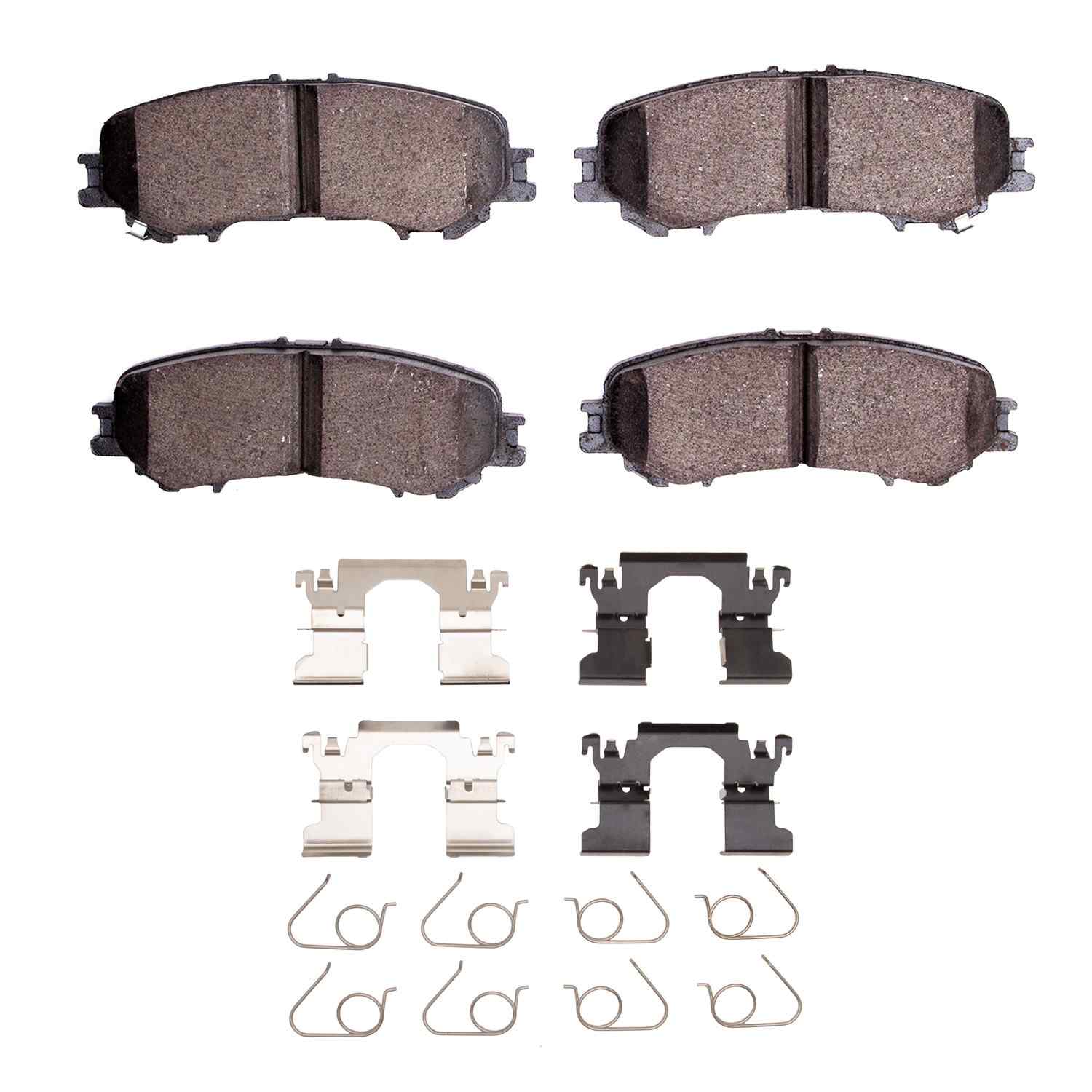 R1 Concepts 17-24 Nissan Titan Rear Semi Met Brake Pads and Hardware Kit