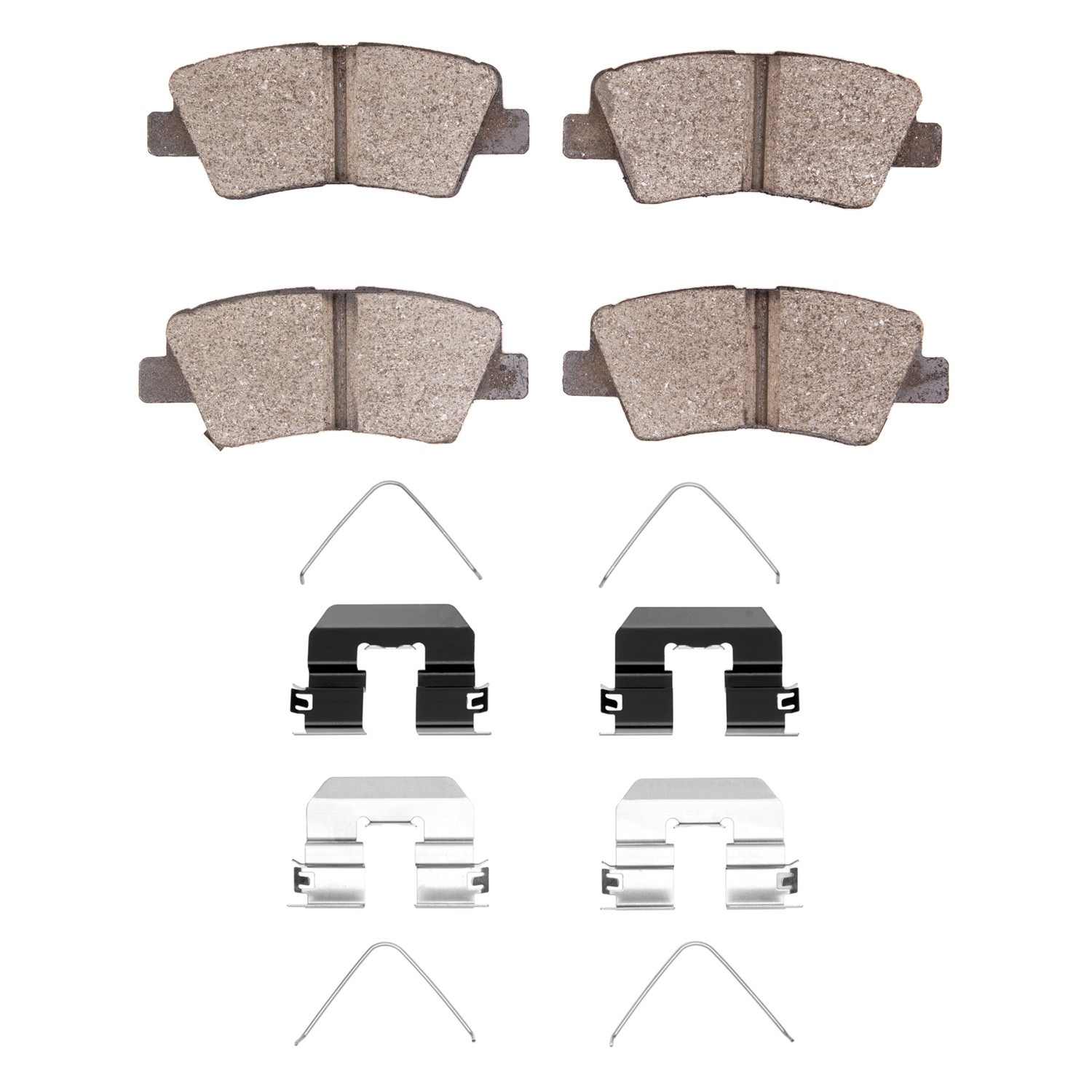 R1 Concepts 17-25 Kia Cadenza Rear Semi Met Brake Pads and Hardware Kit