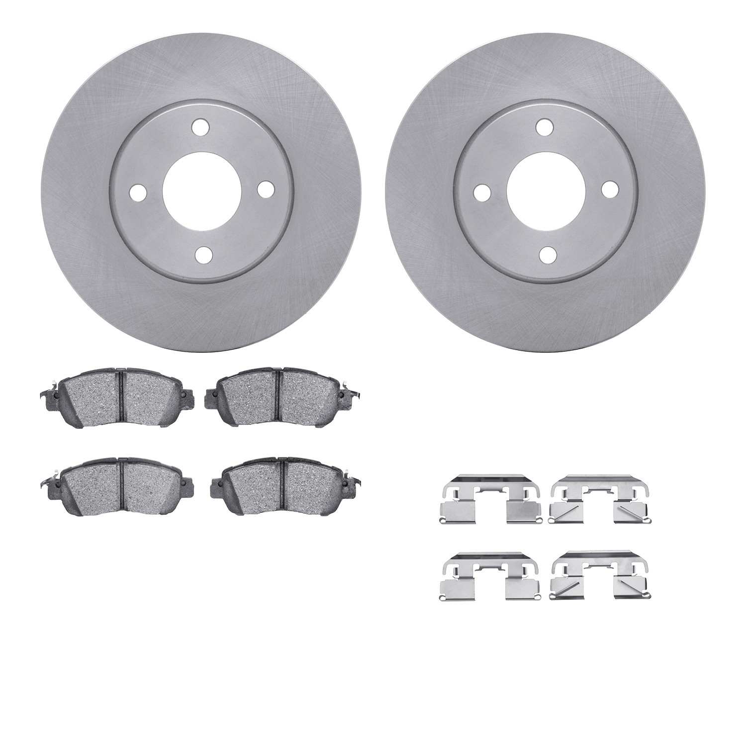 R1 Concepts 17-25 Nissan Kicks Front Brake Rotor Set w/Optimum OE Pads and Hardware