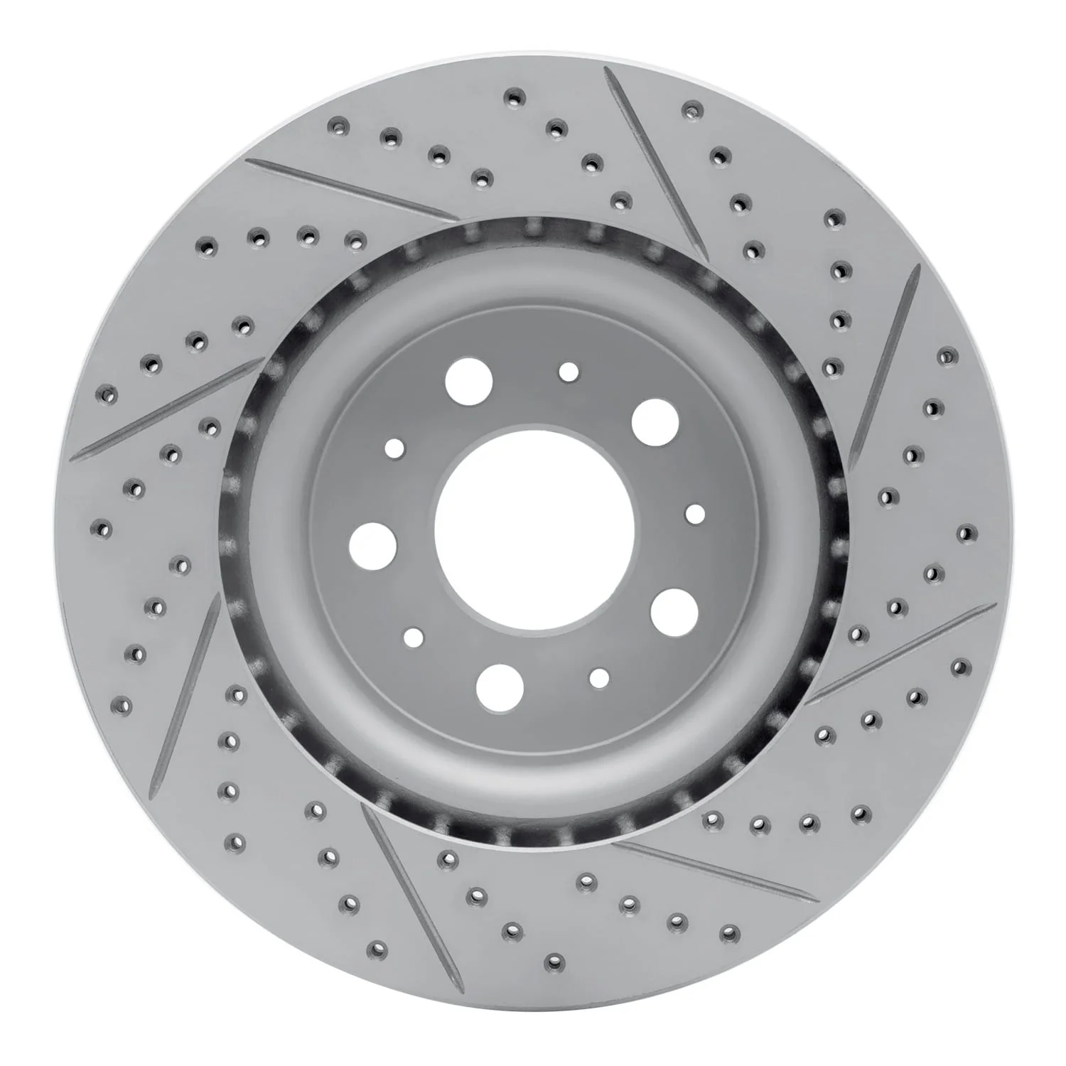 R1 Concepts 17-25 Tesla Model 3 Front Left Drilled & Slotted Geo-Carbon Rotor - Image 2