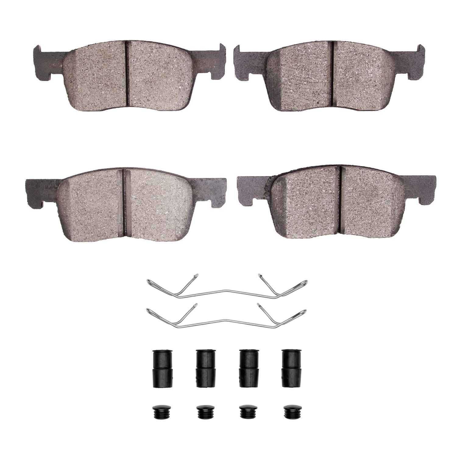 R1 Concepts 18-19 Chevrolet Cavalier Front Semi Met Brake Pads and Hardware Kit