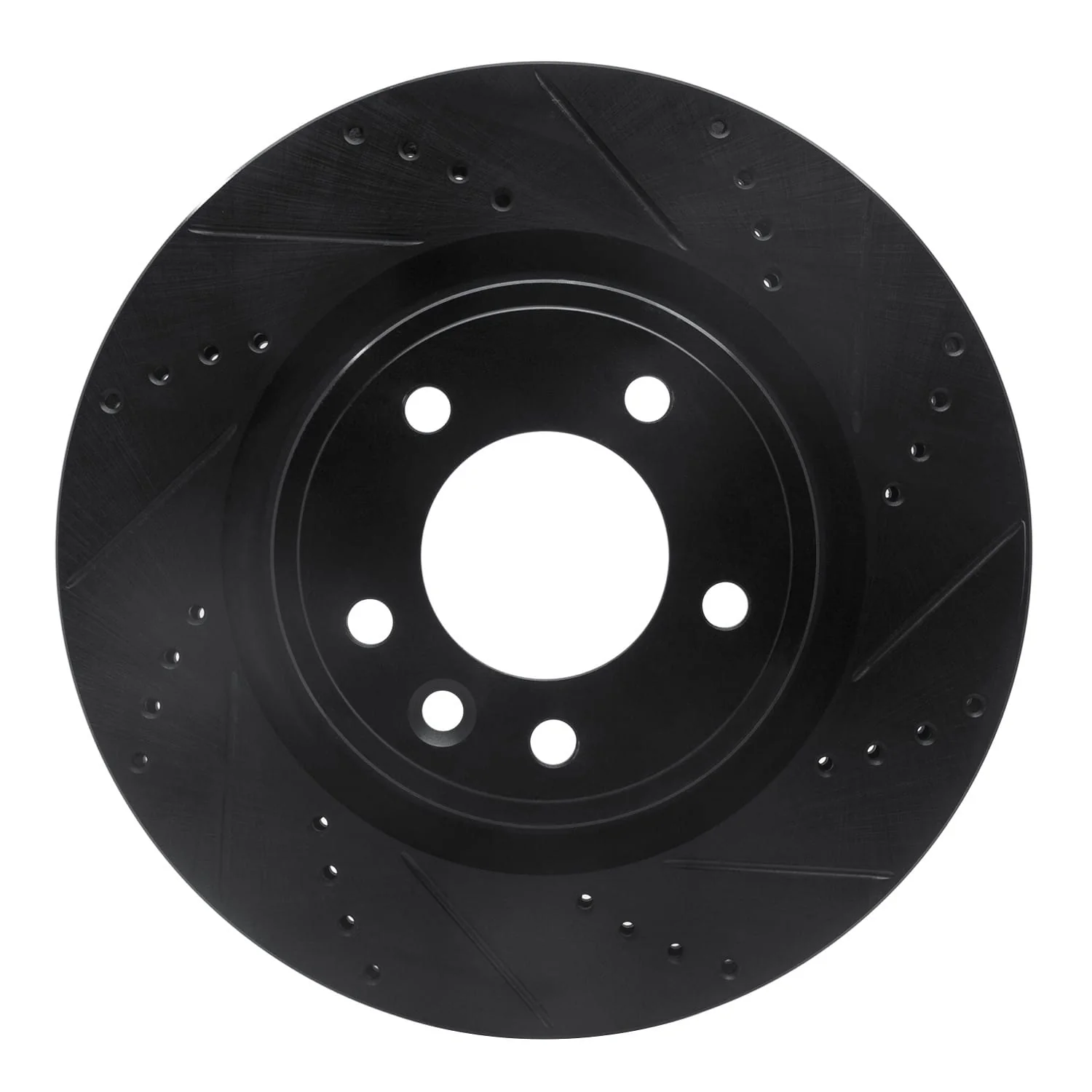 R1 Concepts 18-20 Land Rover Range Rover Sport Rear Right Drilled & Slotted Black Brake Rotor