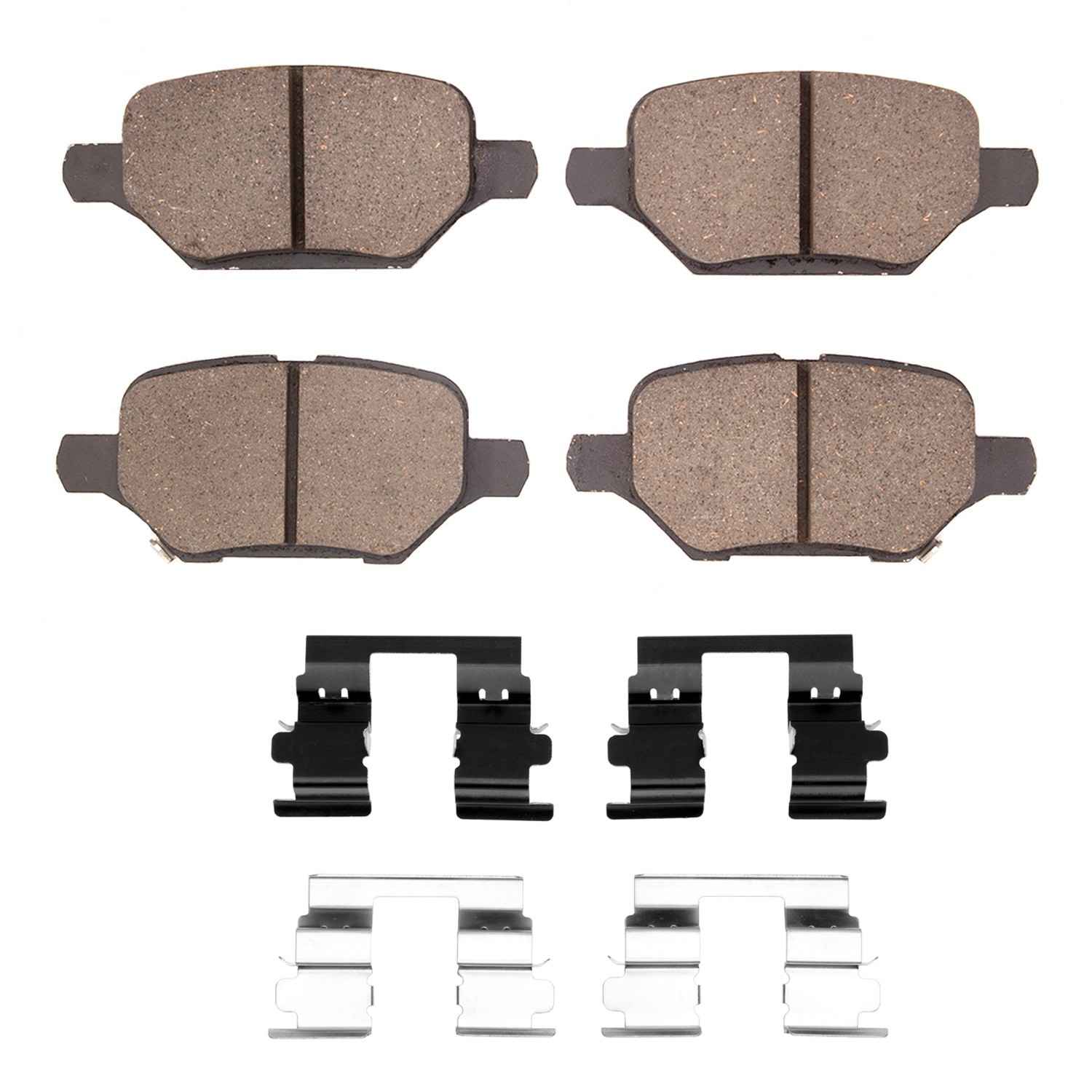 R1 Concepts 18-22 Chevrolet Trax Rear Semi Met Brake Pads and Hardware Kit