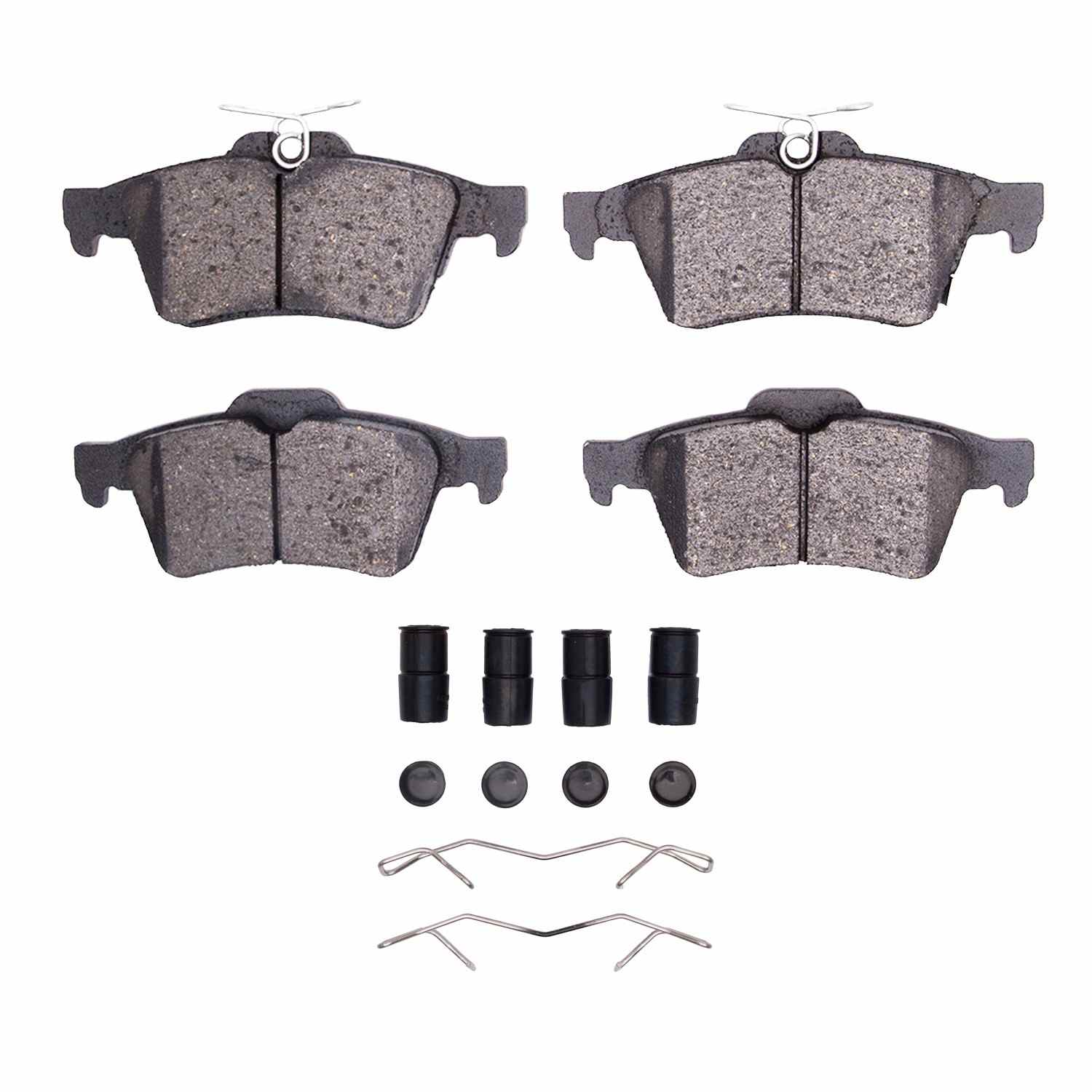 R1 Concepts 18-22 Ford Ecosport Rear Semi Met Brake Pads and Hardware Kit