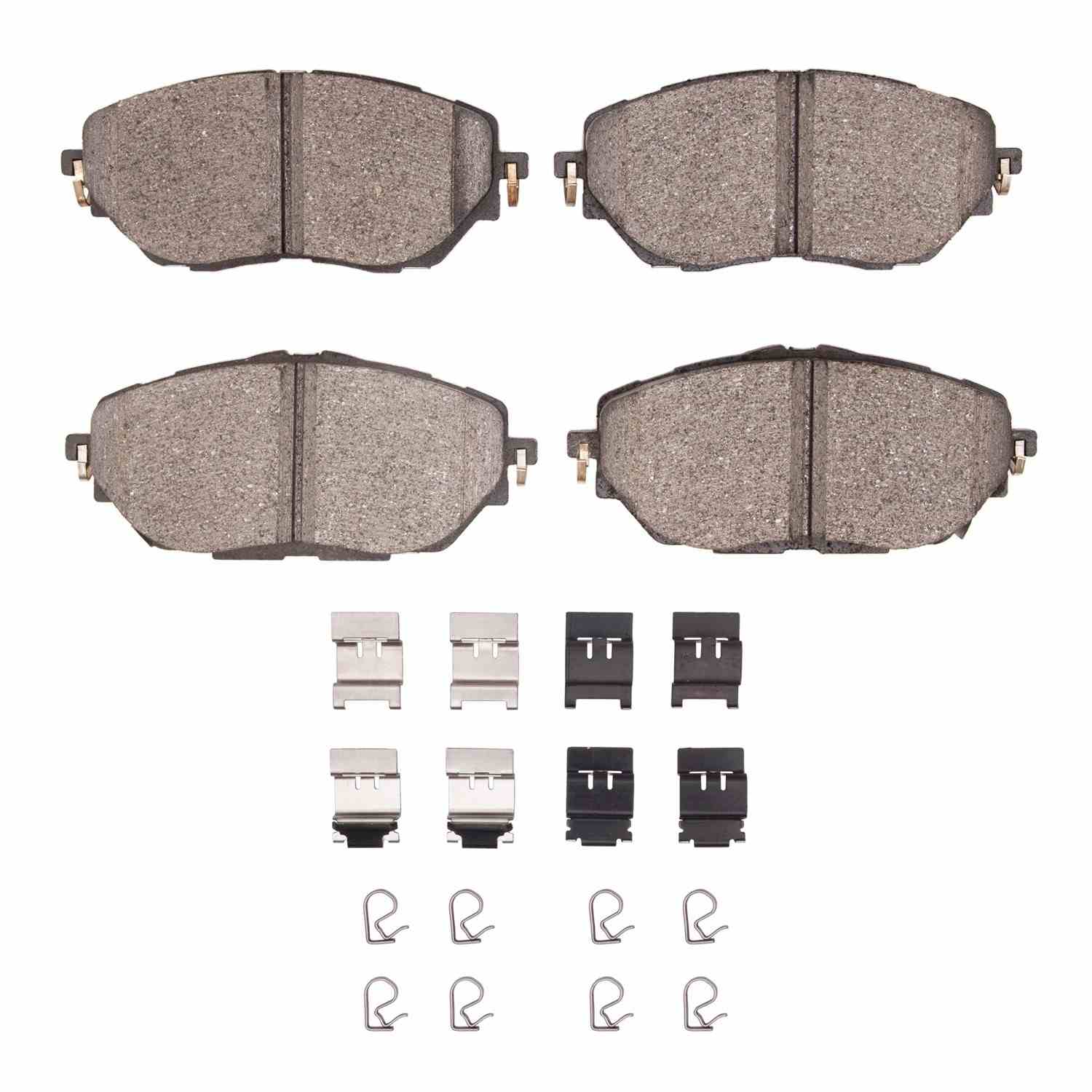 R1 Concepts 18-22 Toyota C-Hr Front Semi Met Brake Pads and Hardware Kit
