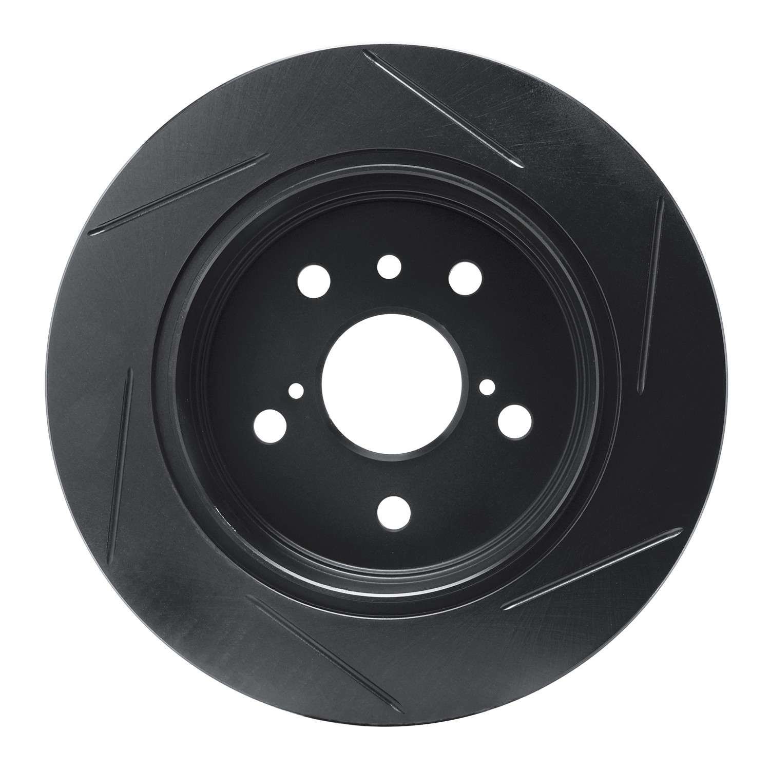 R1 Concepts 18-22 Toyota Camry (Excl Hybrid) Rear Left Slotted Black Brake Rotor - Image 2