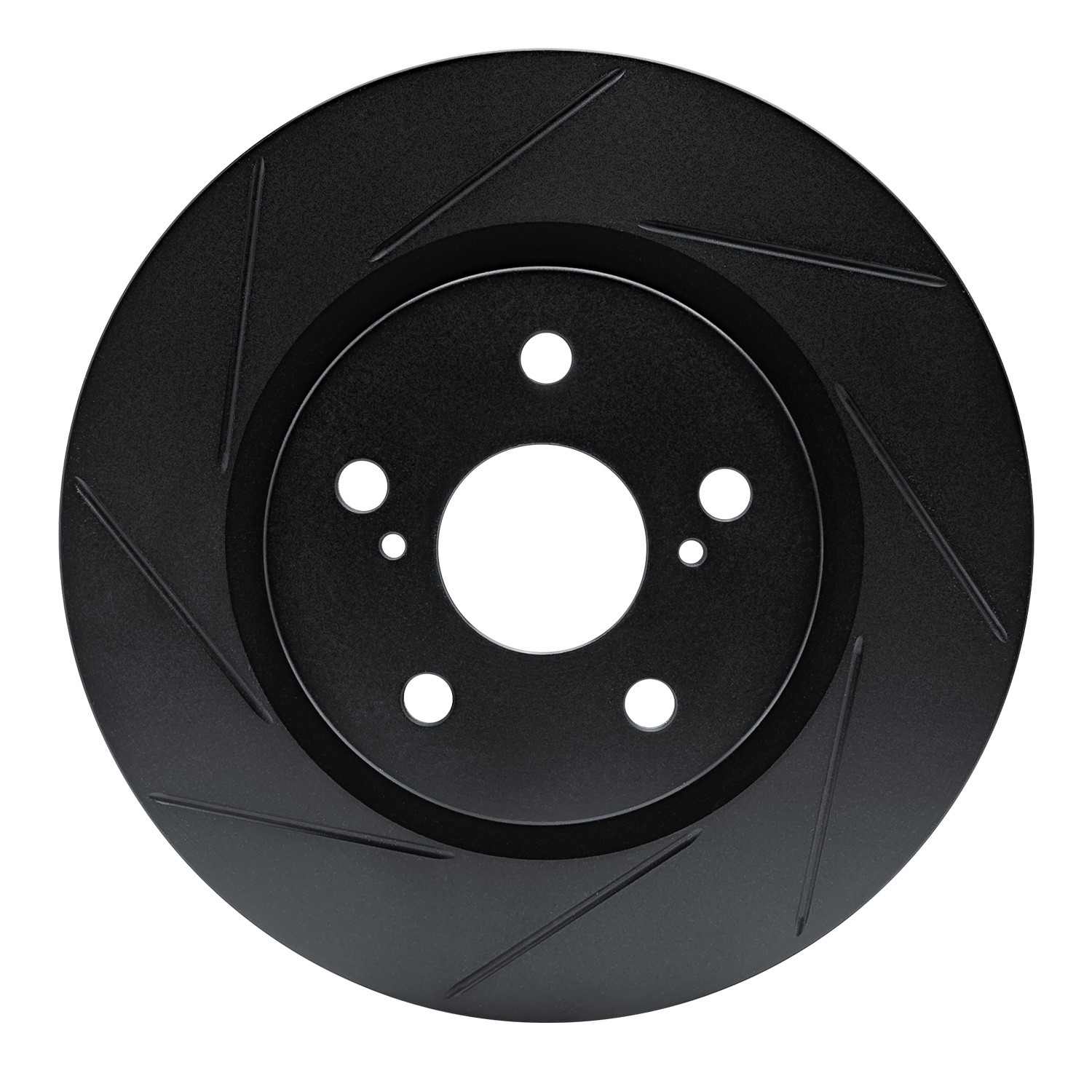 R1 Concepts 18-22 Toyota Venza Front Left Slotted Black Brake Rotor
