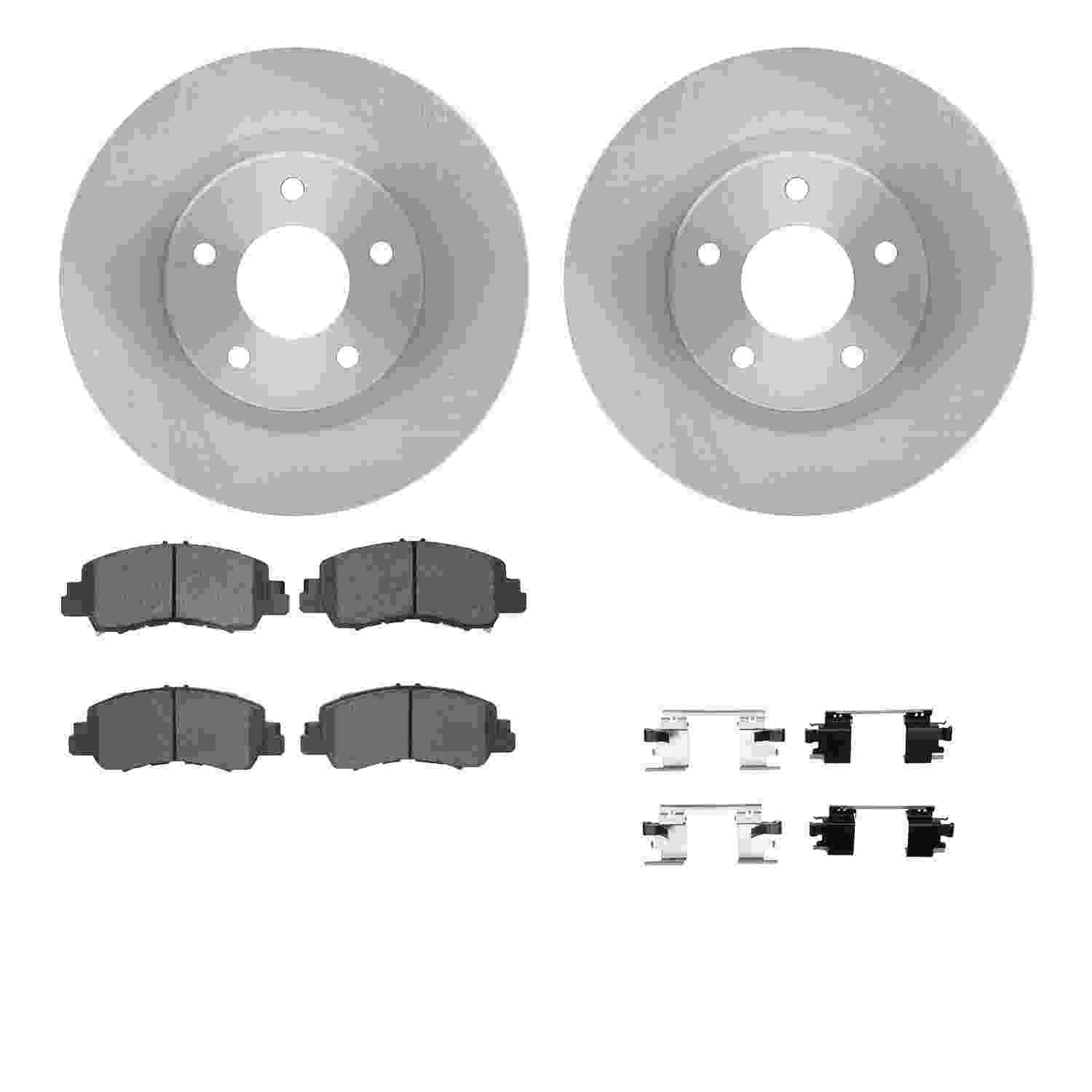 R1 Concepts 18-24 Mitsubishi Eclipse Cross Front Brake Rotor Set w/Optimum OE Pads and Hardware