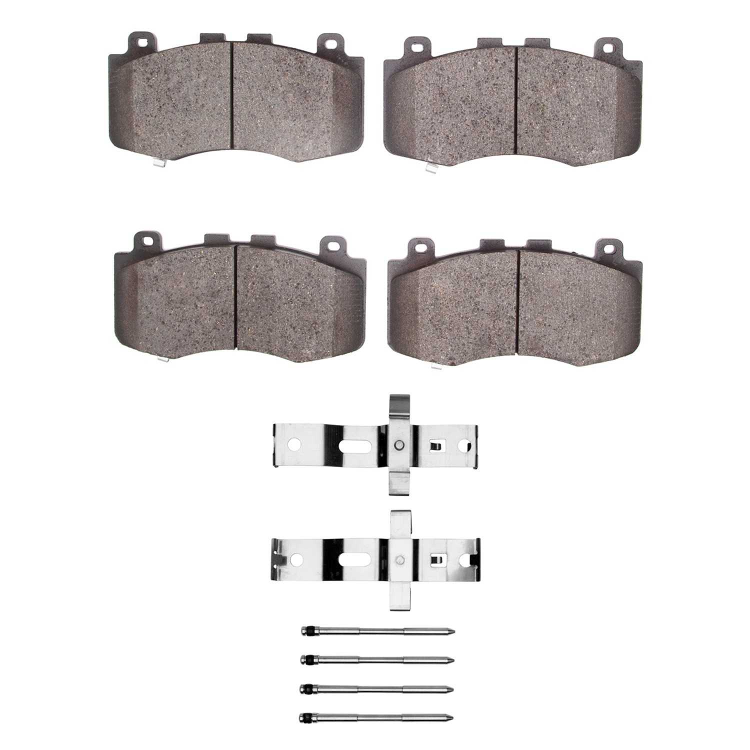 R1 Concepts 18-25 Jeep Grand Cherokee Front Semi Met Brake Pads and Hardware Kit
