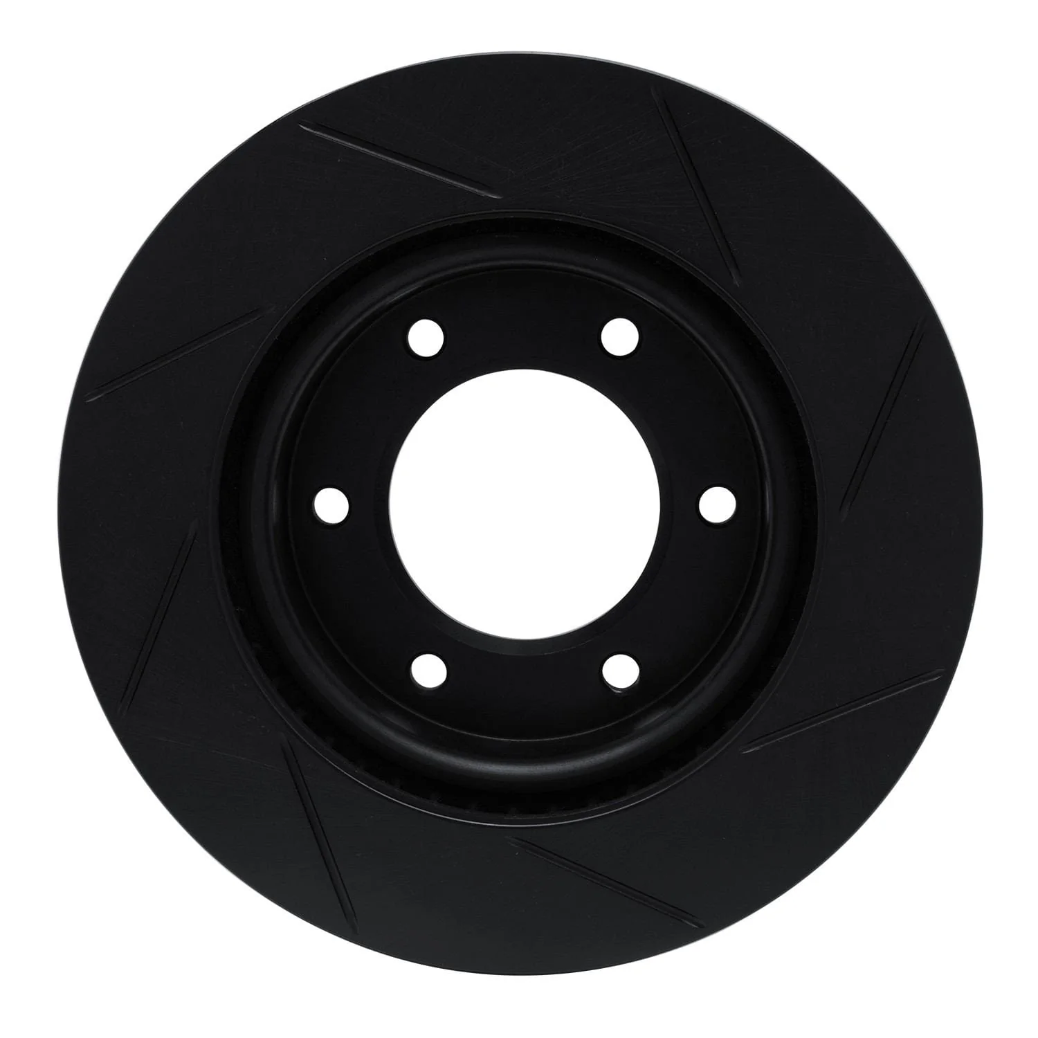 R1 Concepts 19-21 Ford Bronco Front Left Slotted Black Brake Rotor - Image 2
