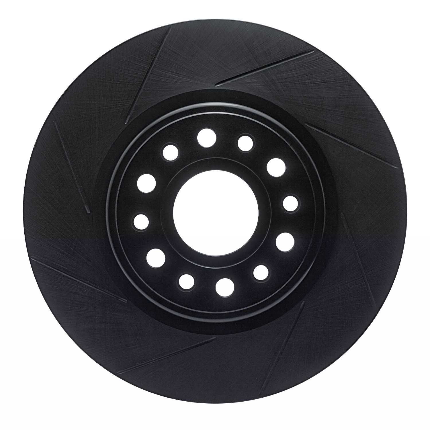 R1 Concepts 19-22 Dodge Ram 1500 Pickup Front Left Slotted Black Brake Rotor