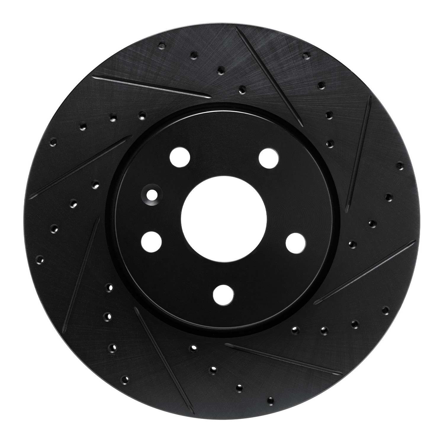 R1 Concepts 19-25 Buick Envision Front Right Drilled & Slotted Black Brake Rotor