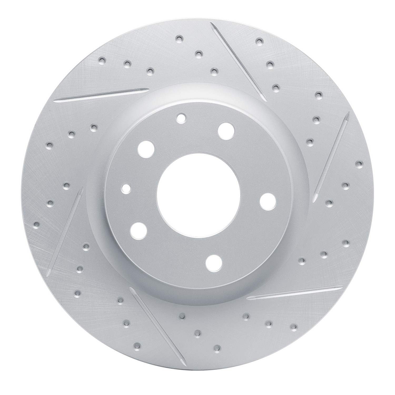 R1 Concepts 19-25 Mazda 3 Front Right Drilled & Slotted Geo-Carbon Rotor
